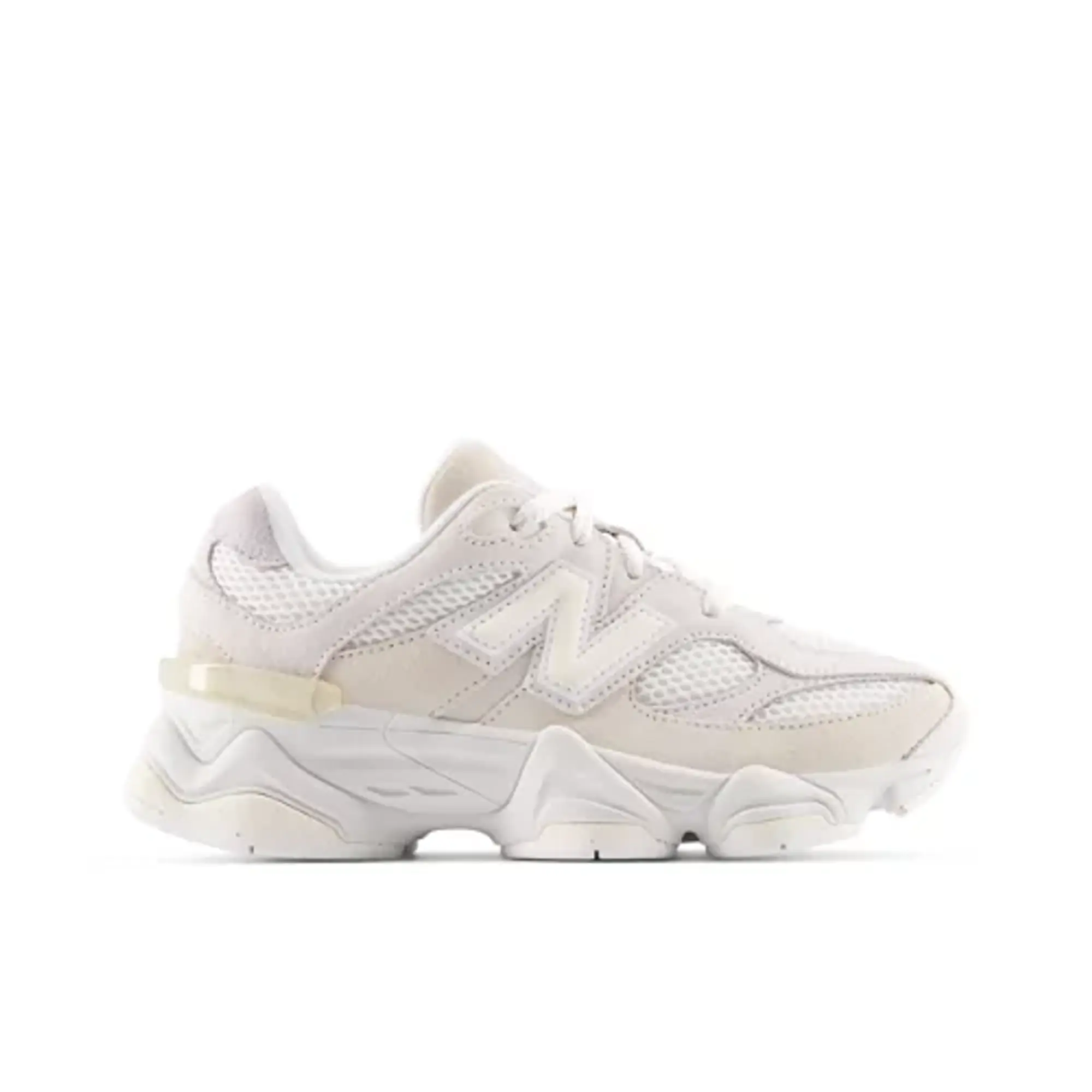 New Balance Kids' 9060 in Beige/White Synthetic