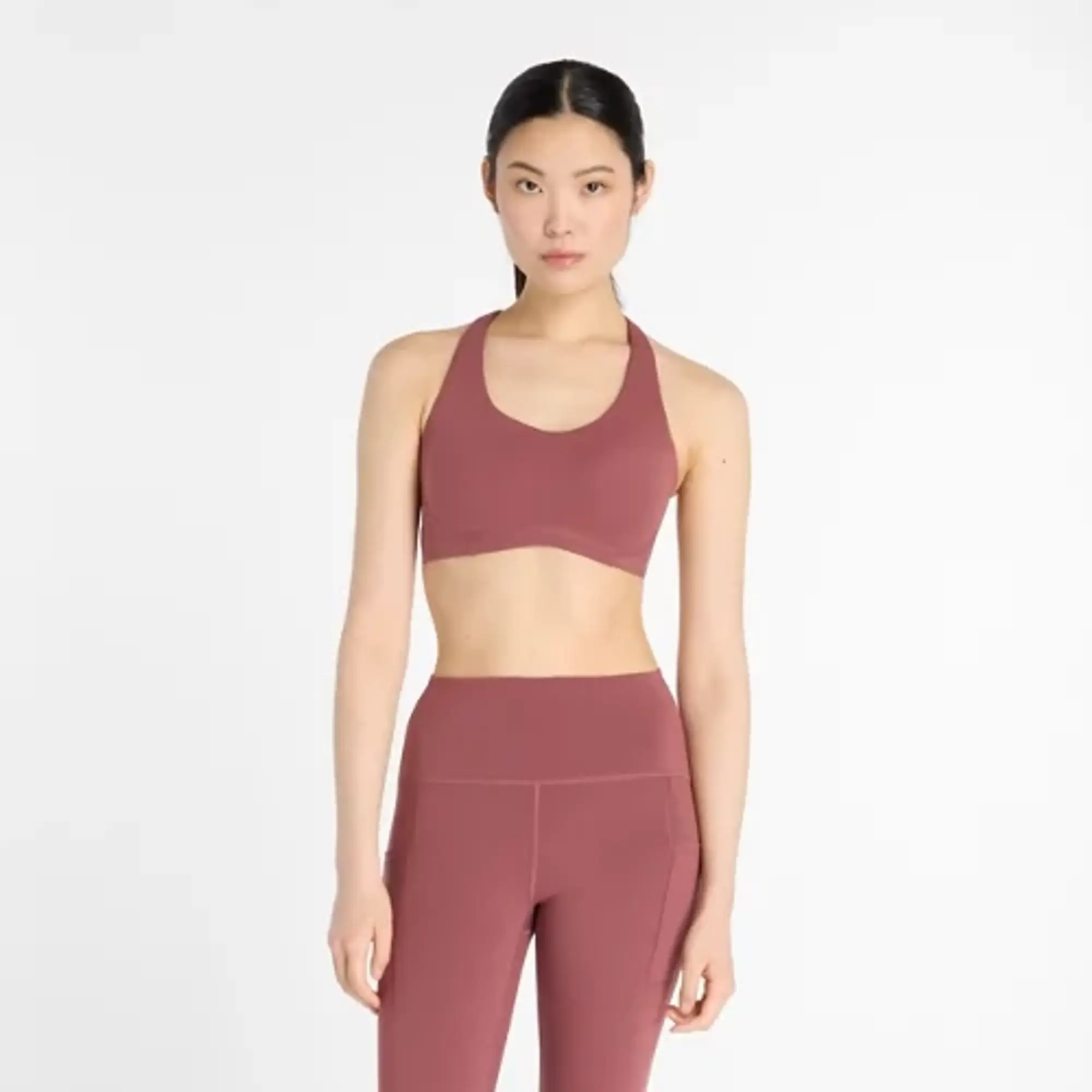 New Balance Women's NB RC Bra in Red Poly Knit