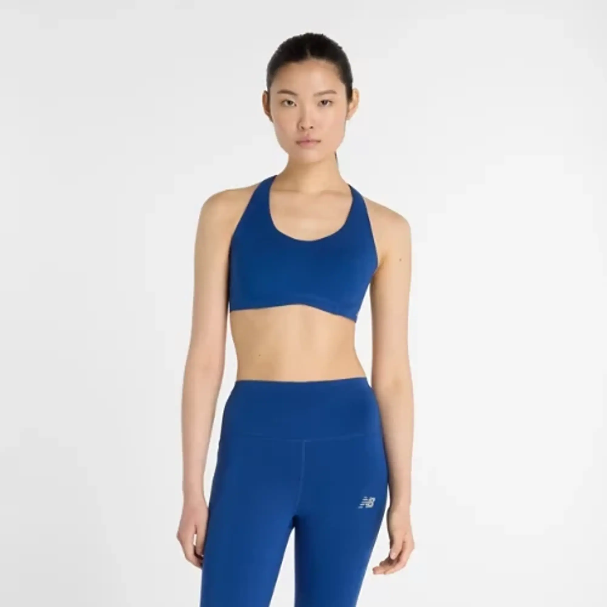 New Balance Women's NB RC Bra in Blue Poly Knit