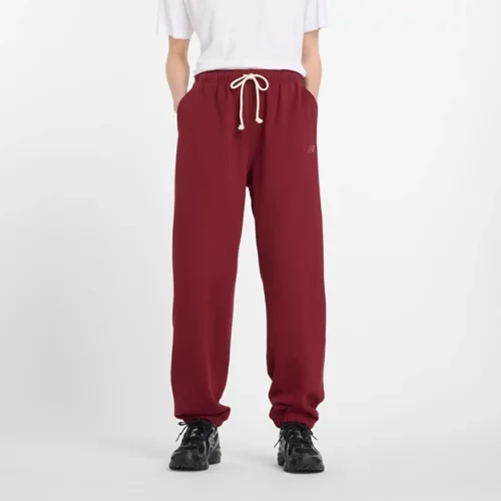 New Balance Women's Athletics French Terry Jogger in Red Cotton
