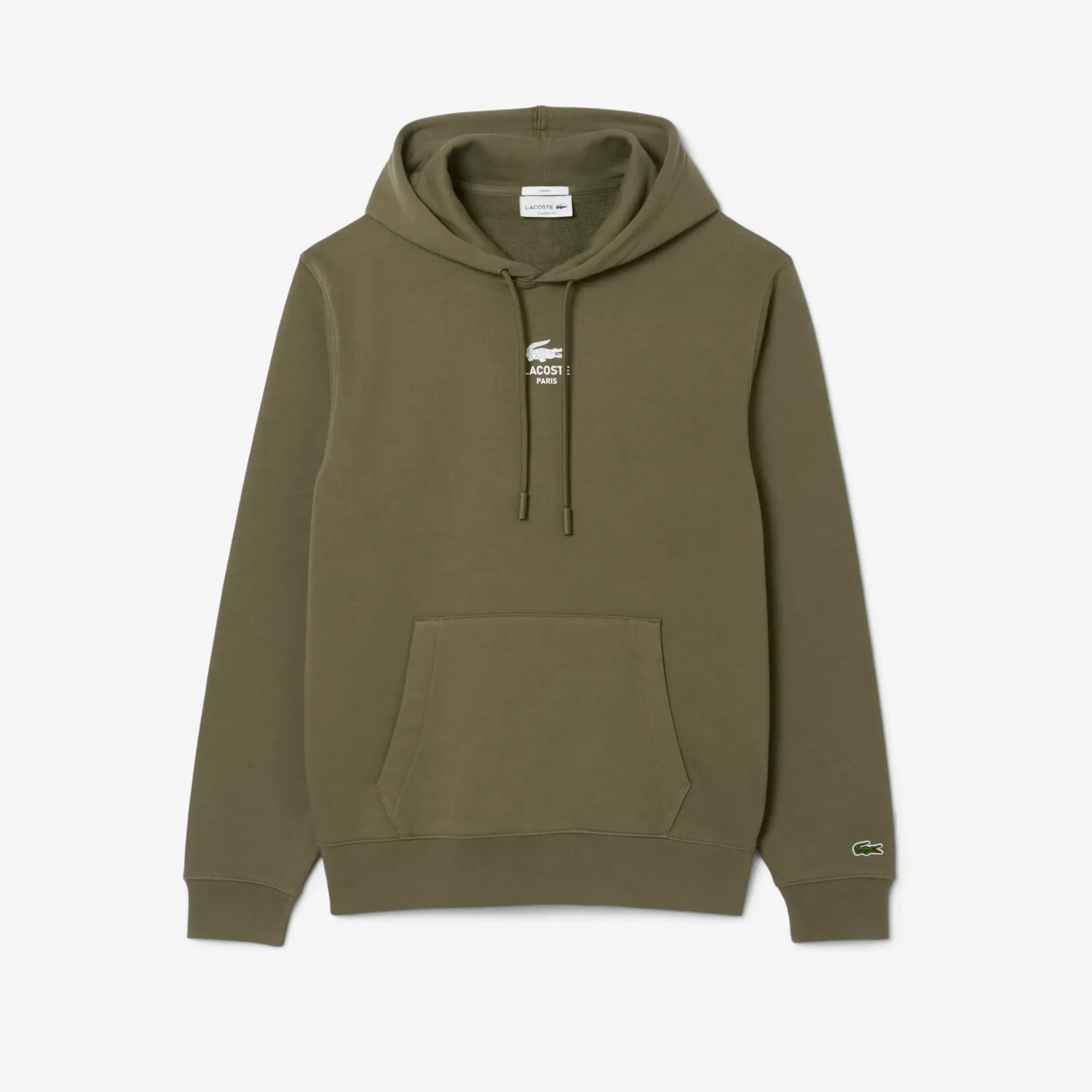Lacoste Print Hoodie - Khaki Green