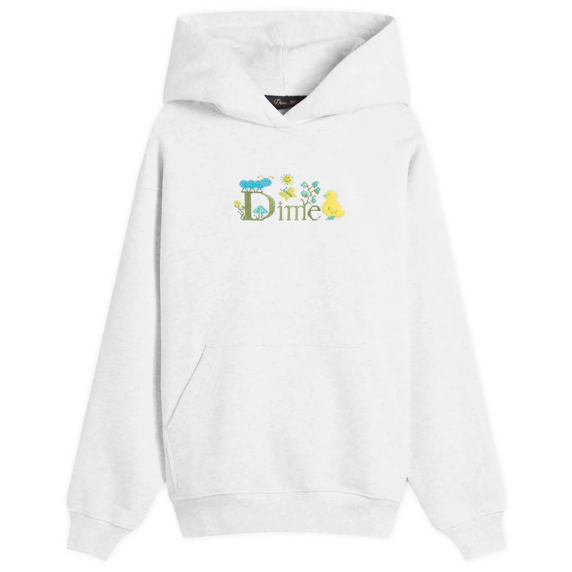 Dime Men's Classic Cross Stitch Hoodie Ash