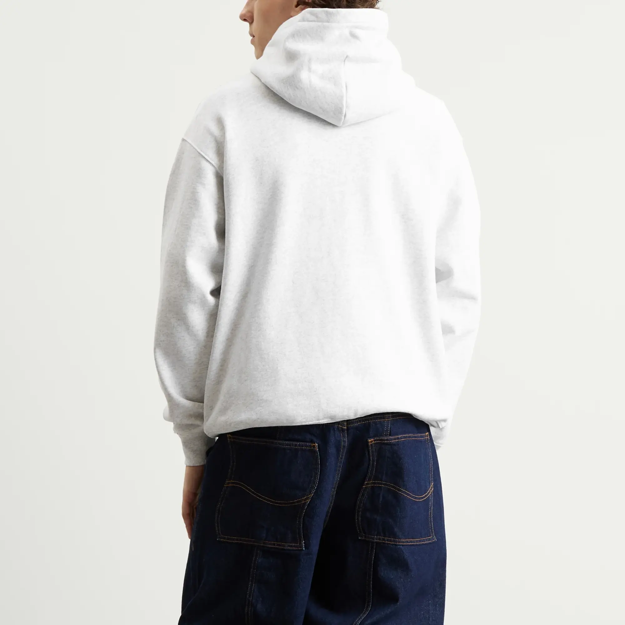Dime Men's Classic Cross Stitch Hoodie Ash