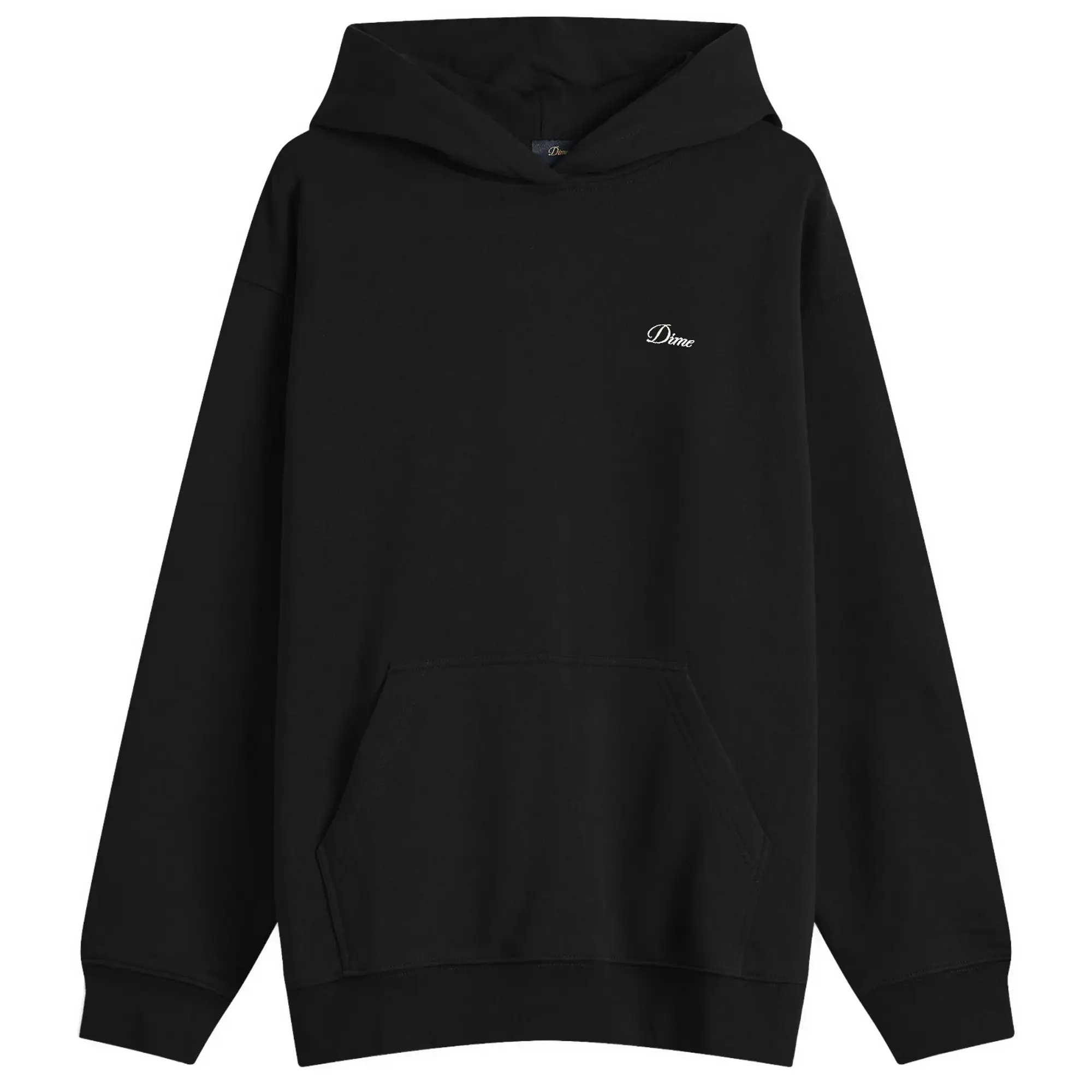 Dime Men's Cursive Small Logo Hoodie Black
