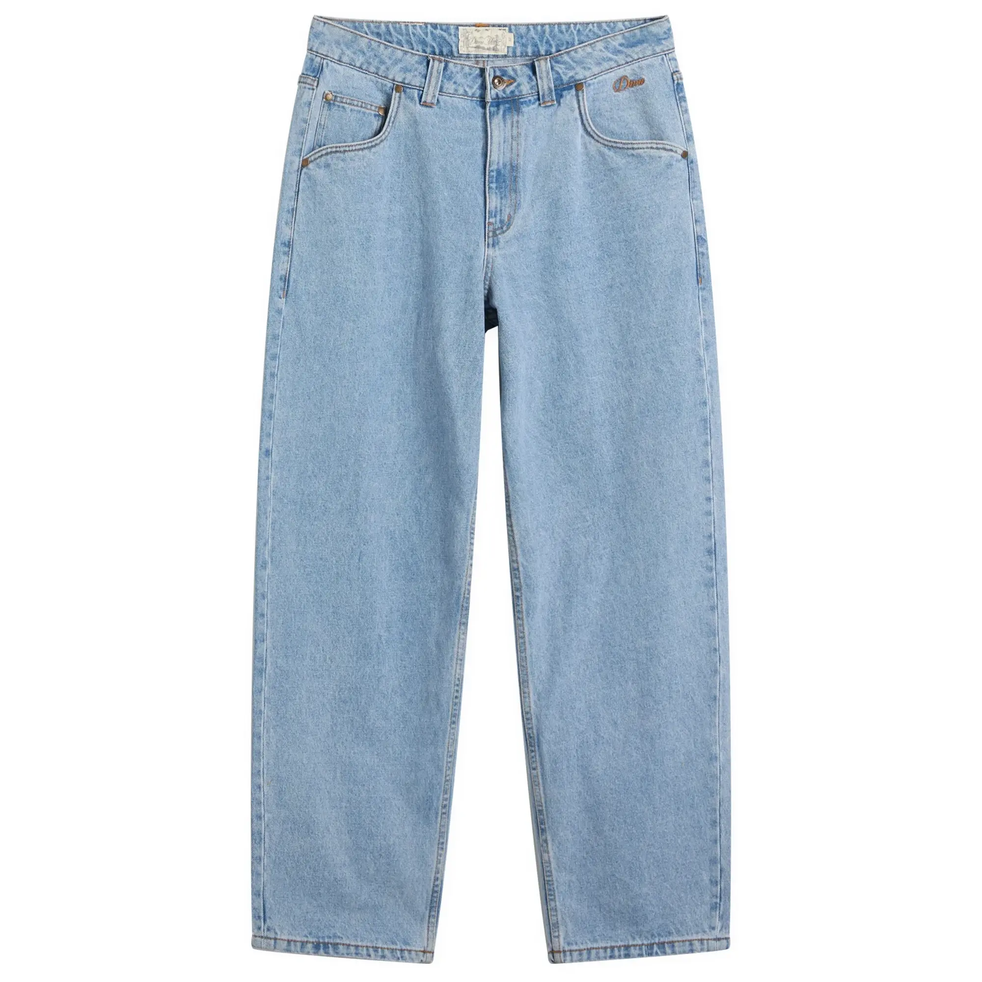 Dime Men's Classic Baggy Denim Pants Blue Washed