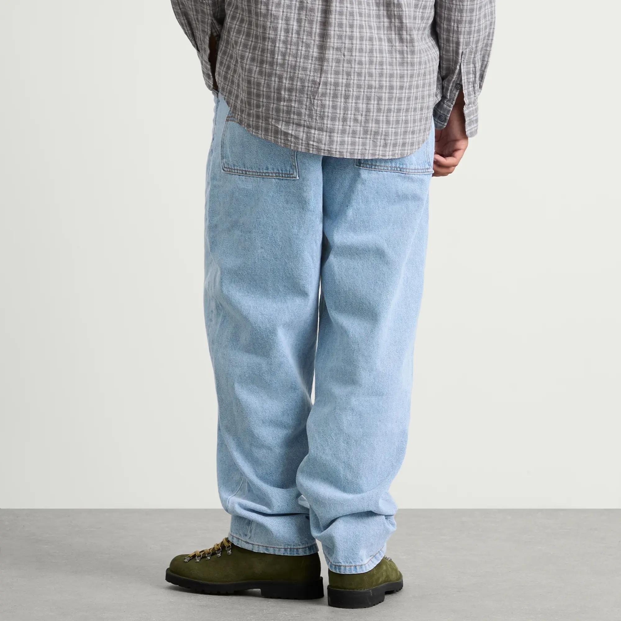 Dime Men's Classic Baggy Denim Pants Blue Washed