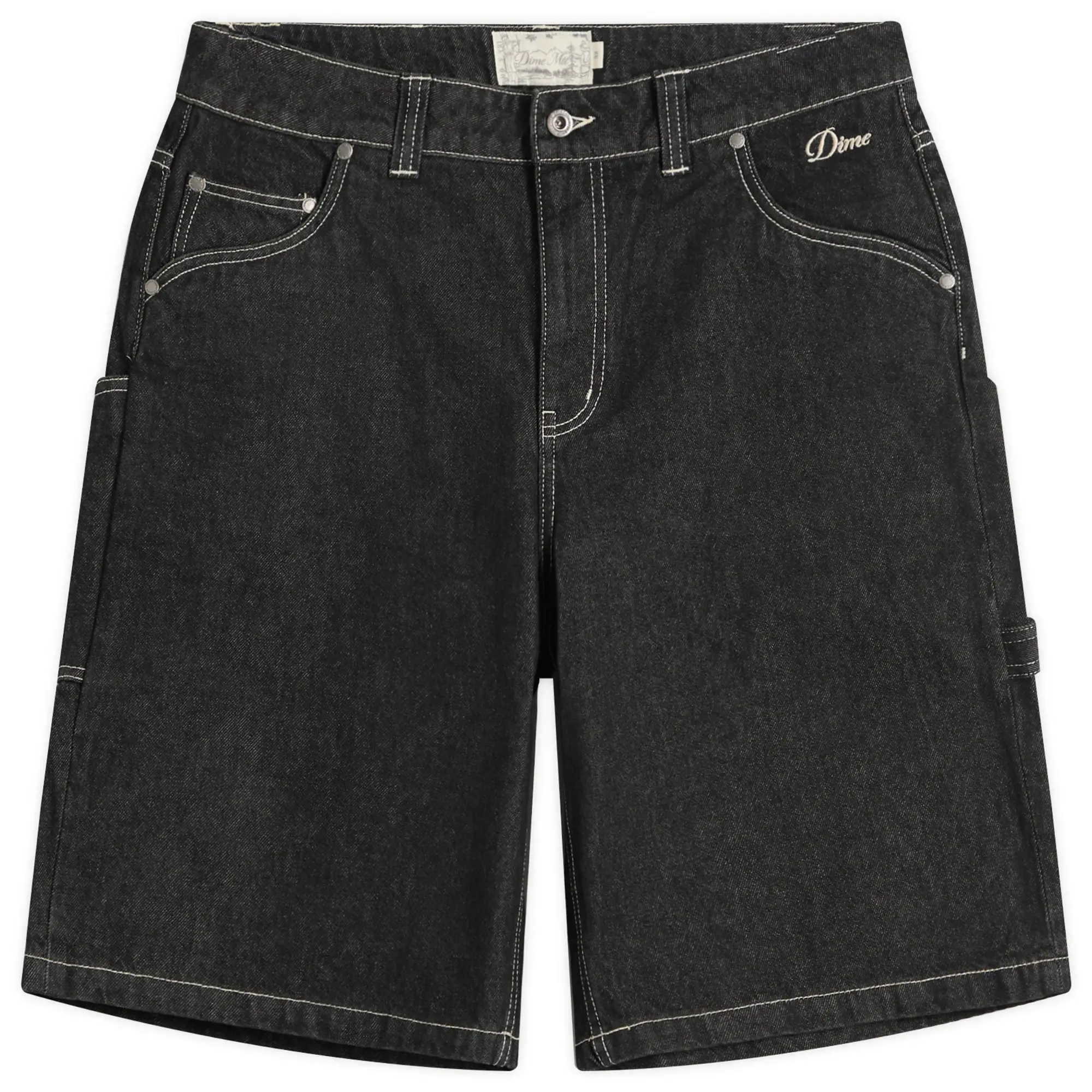 Dime Men's Classic Denim Shorts Black Washed