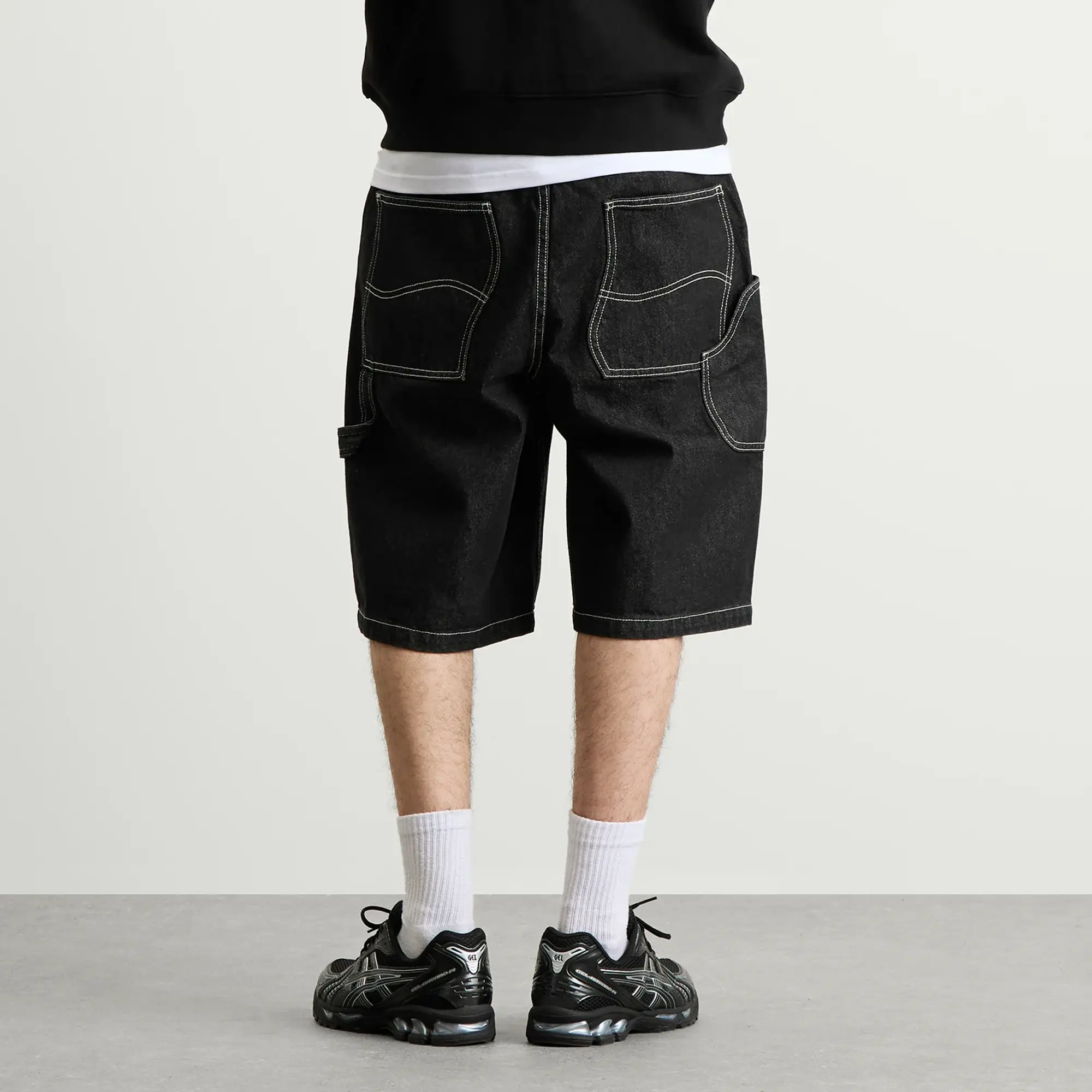Dime Men's Classic Denim Shorts Black Washed