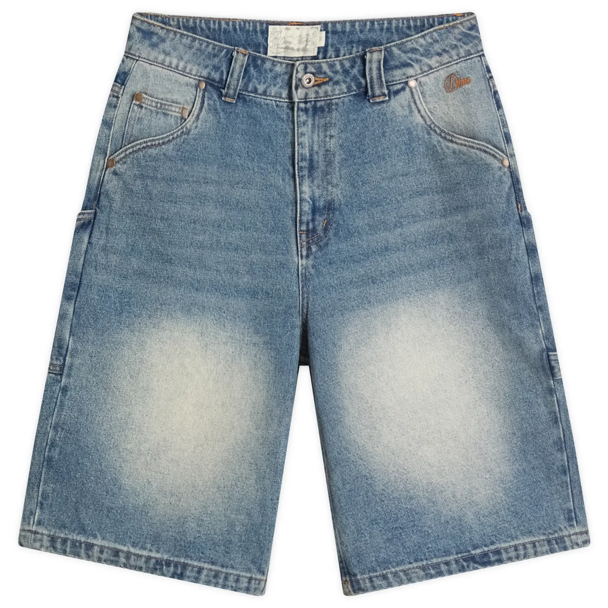 Dime Men's Classic Denim Shorts Sandblasted Indigo
