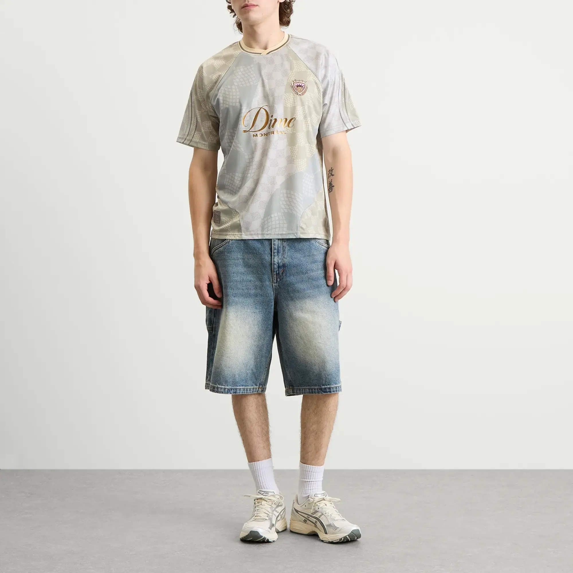 Dime Men's Checkered Home Jersey Cream