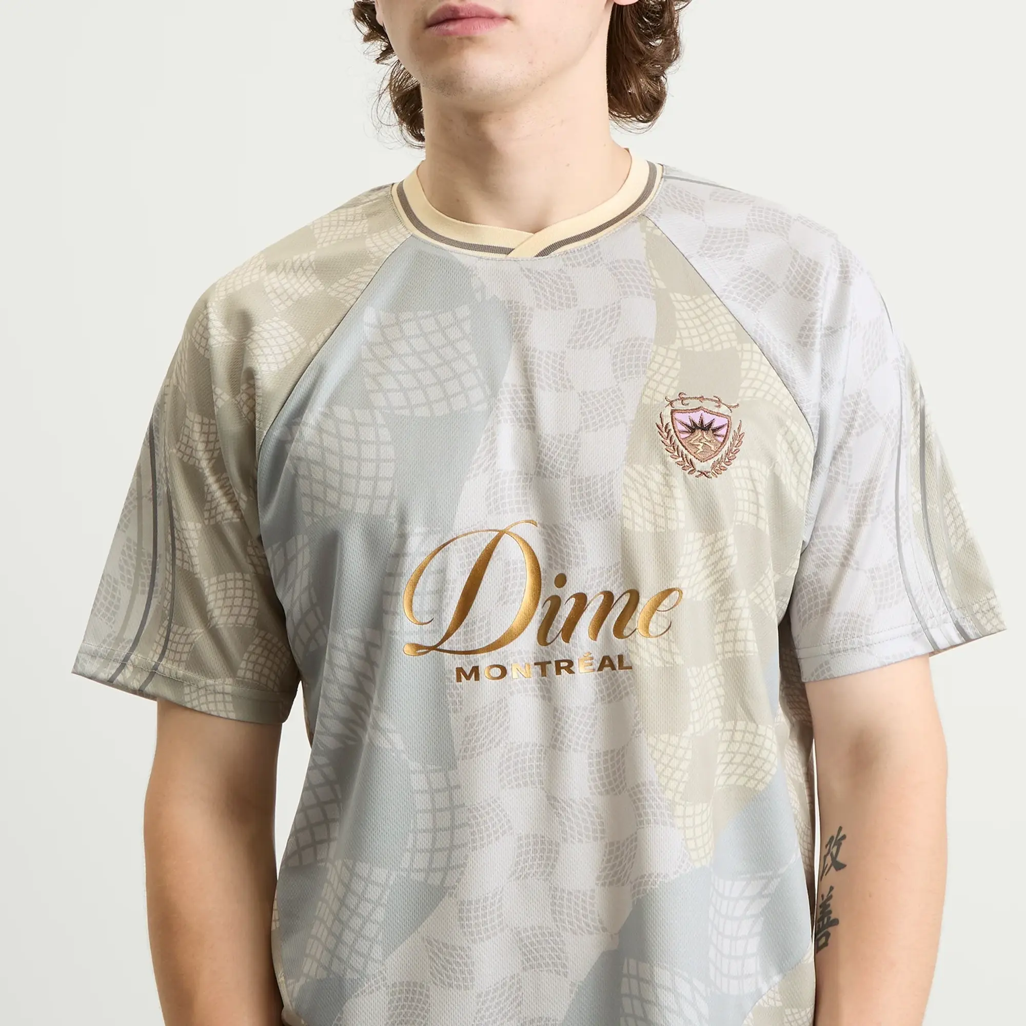 Dime Men's Checkered Home Jersey Cream