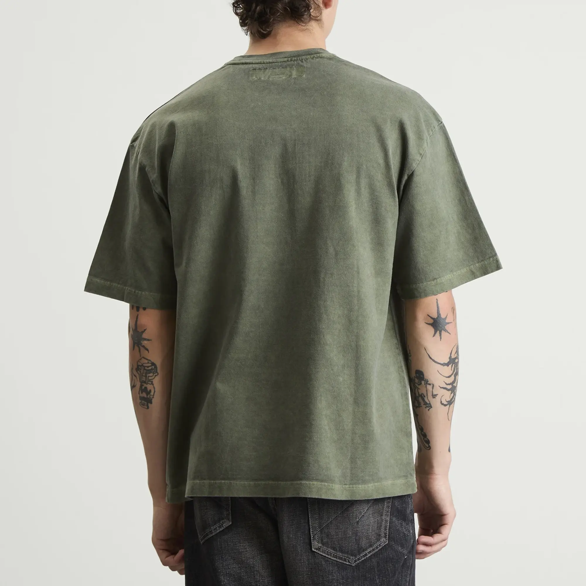 Neighborhood Men's Pigment Dyed T-Shirt Olive Drab