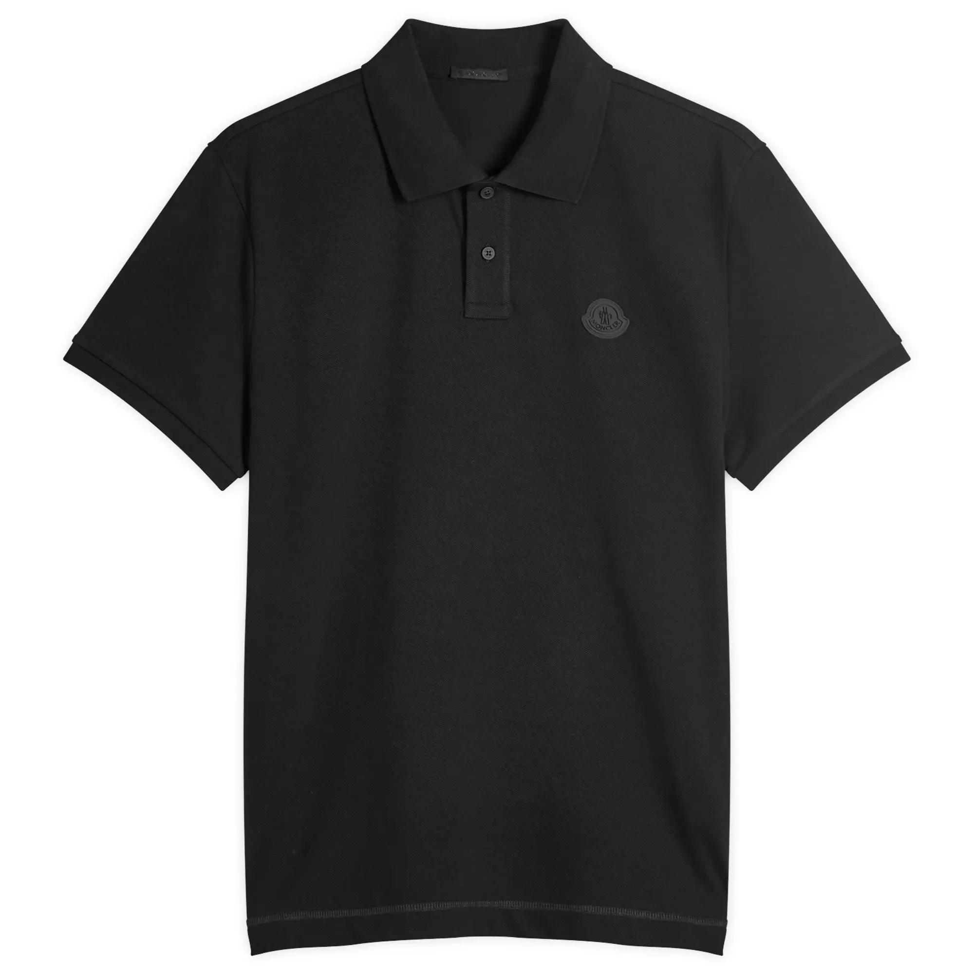 Moncler Men's Short Sleeve Polo Black