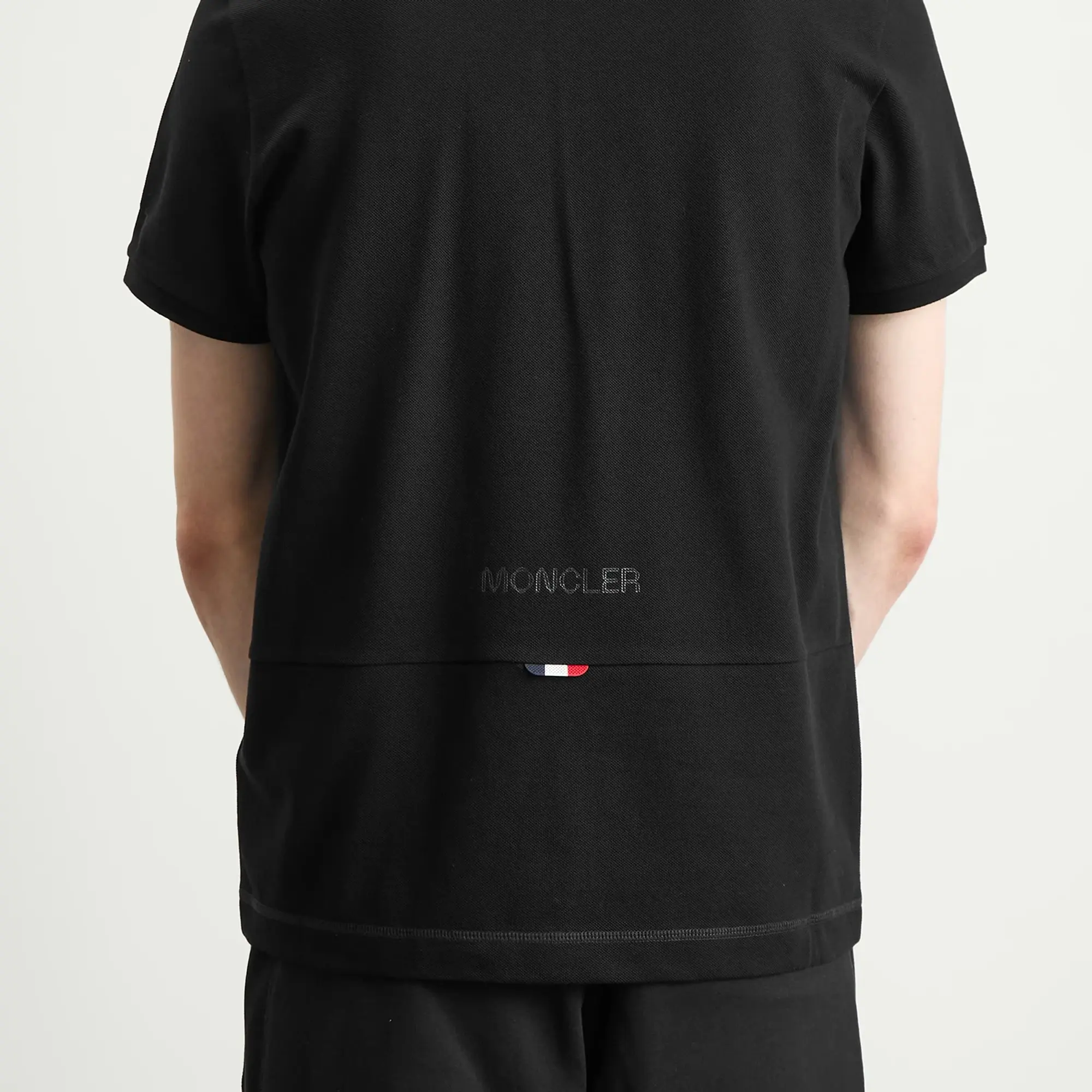 Moncler Men's Short Sleeve Polo Black
