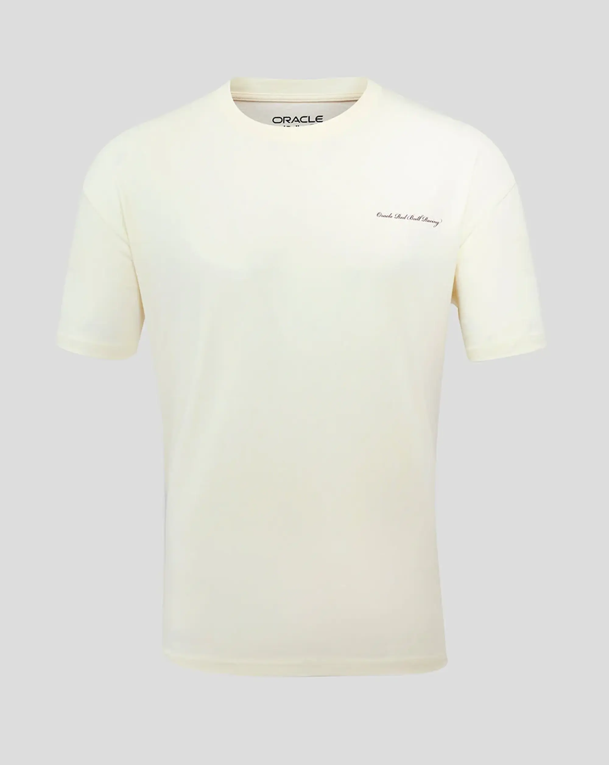 Castore Oracle Red Bull Racing Unisex Heritage Script T-shirt - Egret
