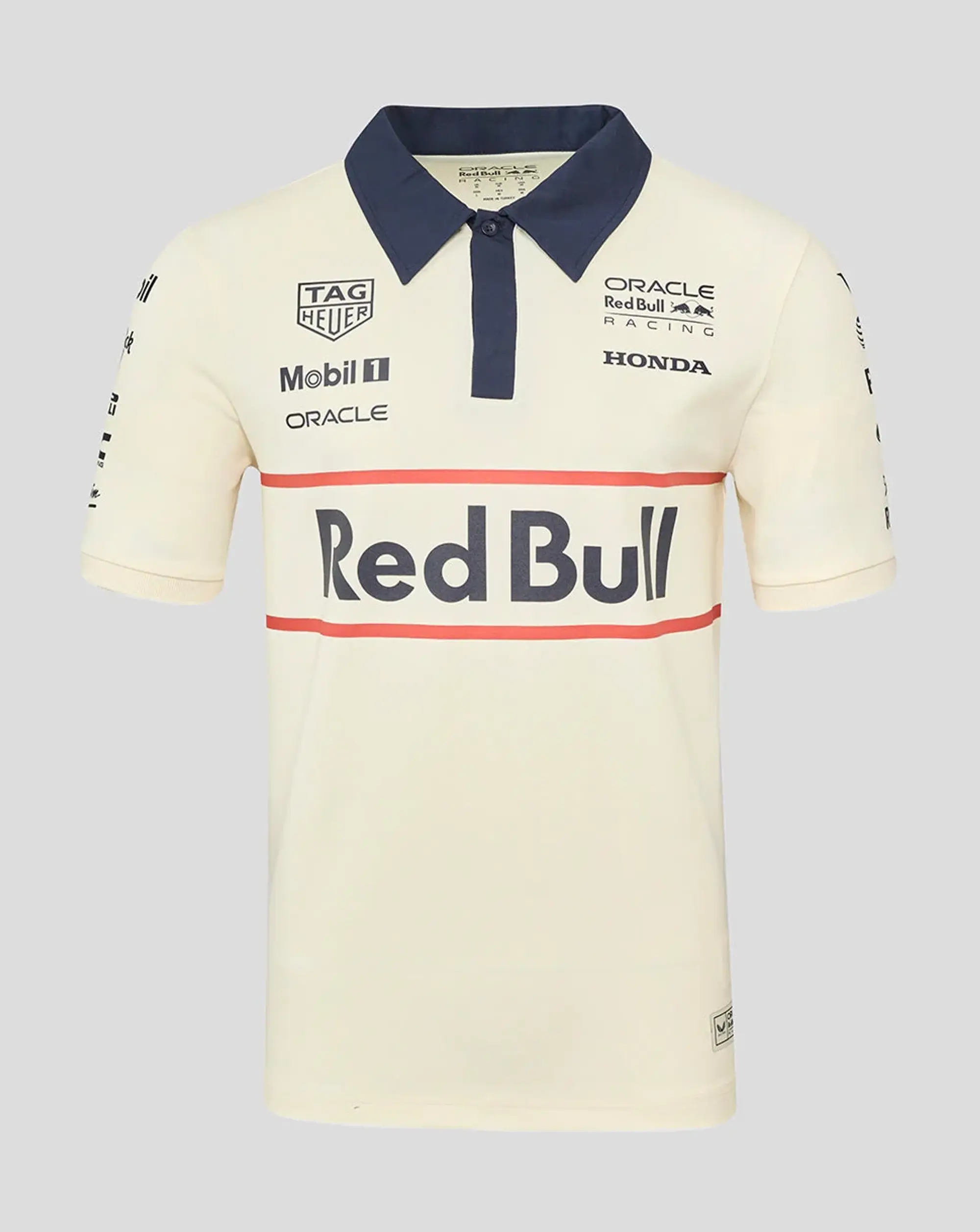 Castore Oracle Red Bull Racing Unisex Heritage Team Polo Shirt - Egret