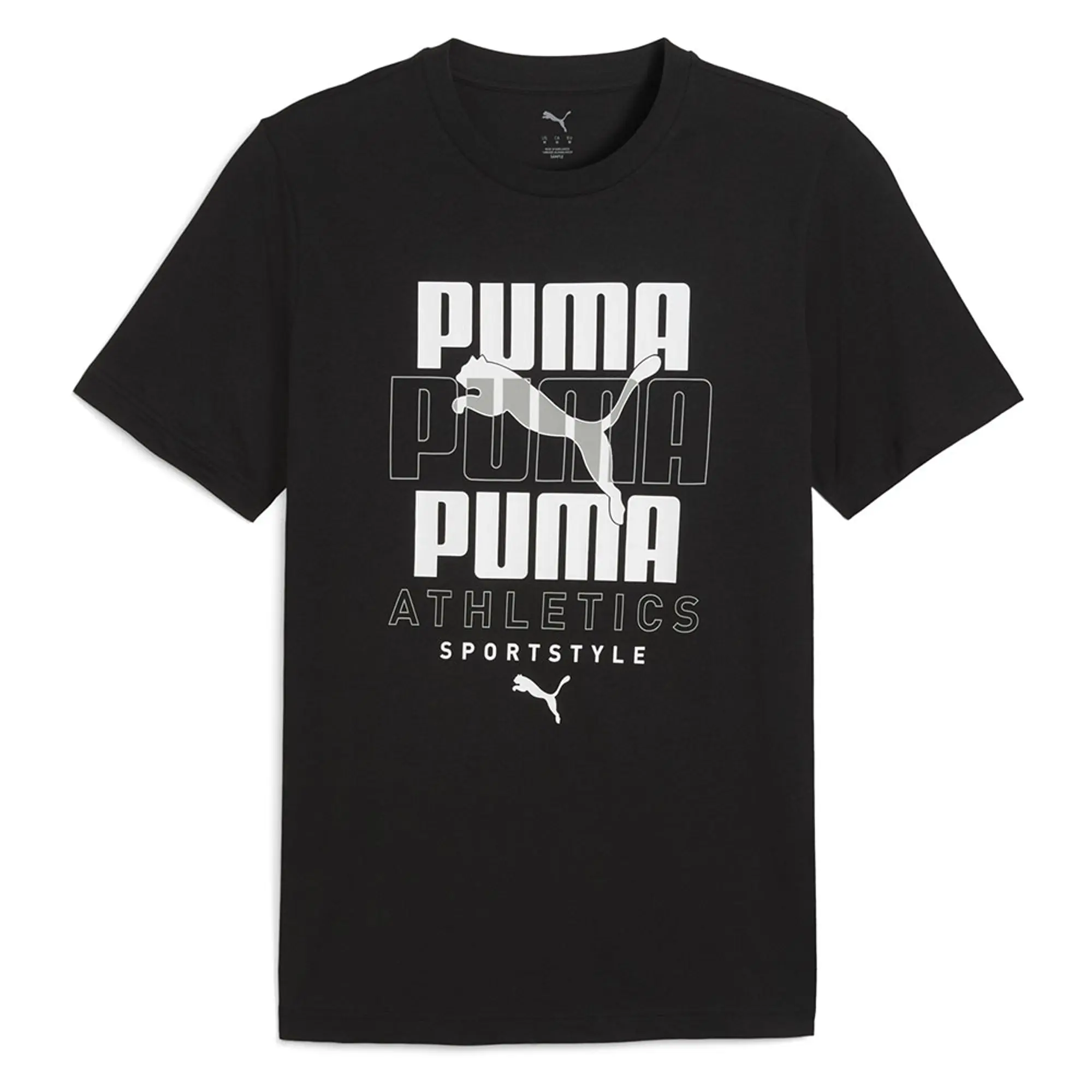 Puma Graphic Stacked Graphic Short Sleeve T-shirt