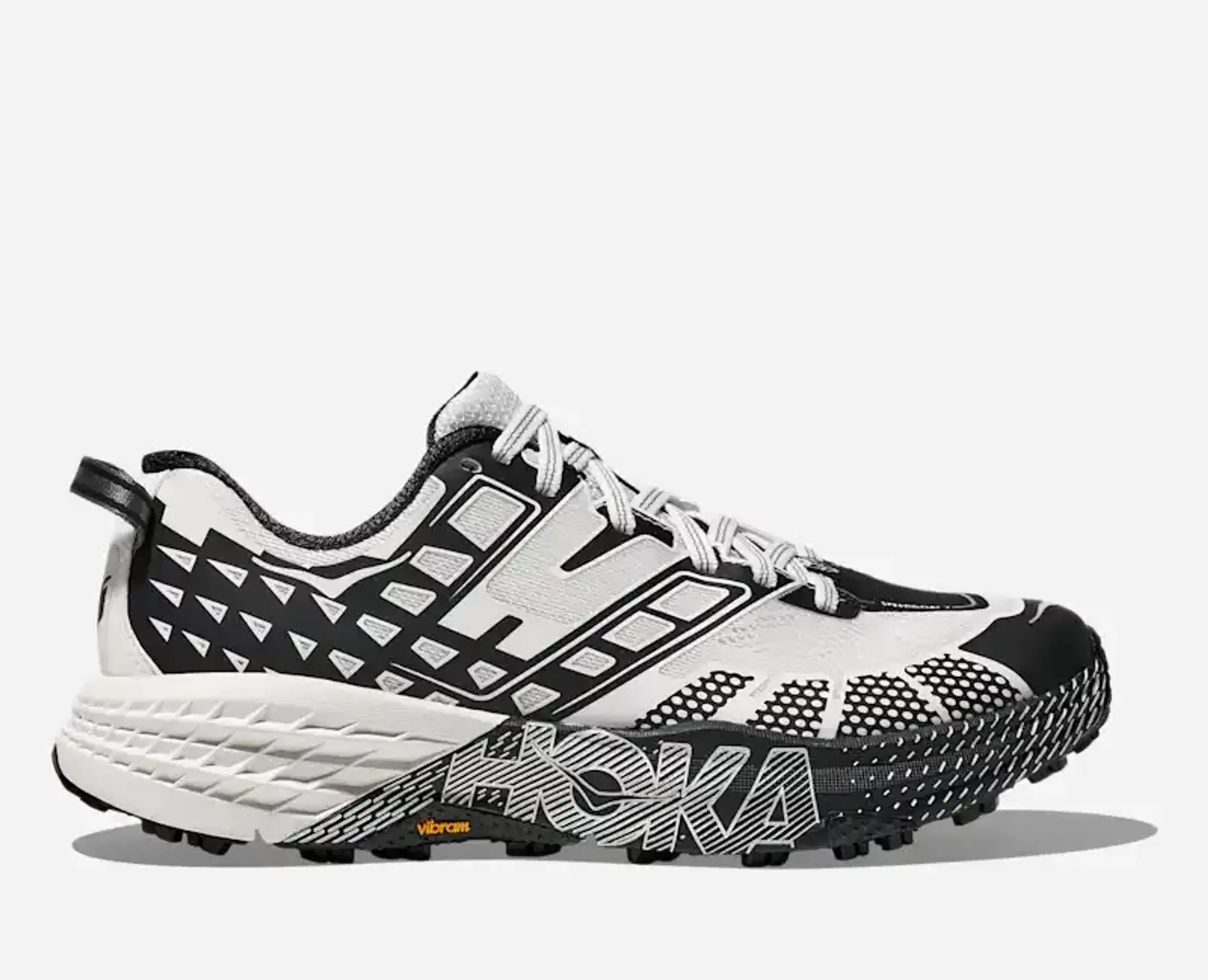 Hoka Speedgoat 2 Trail Shoes In Black/Frost