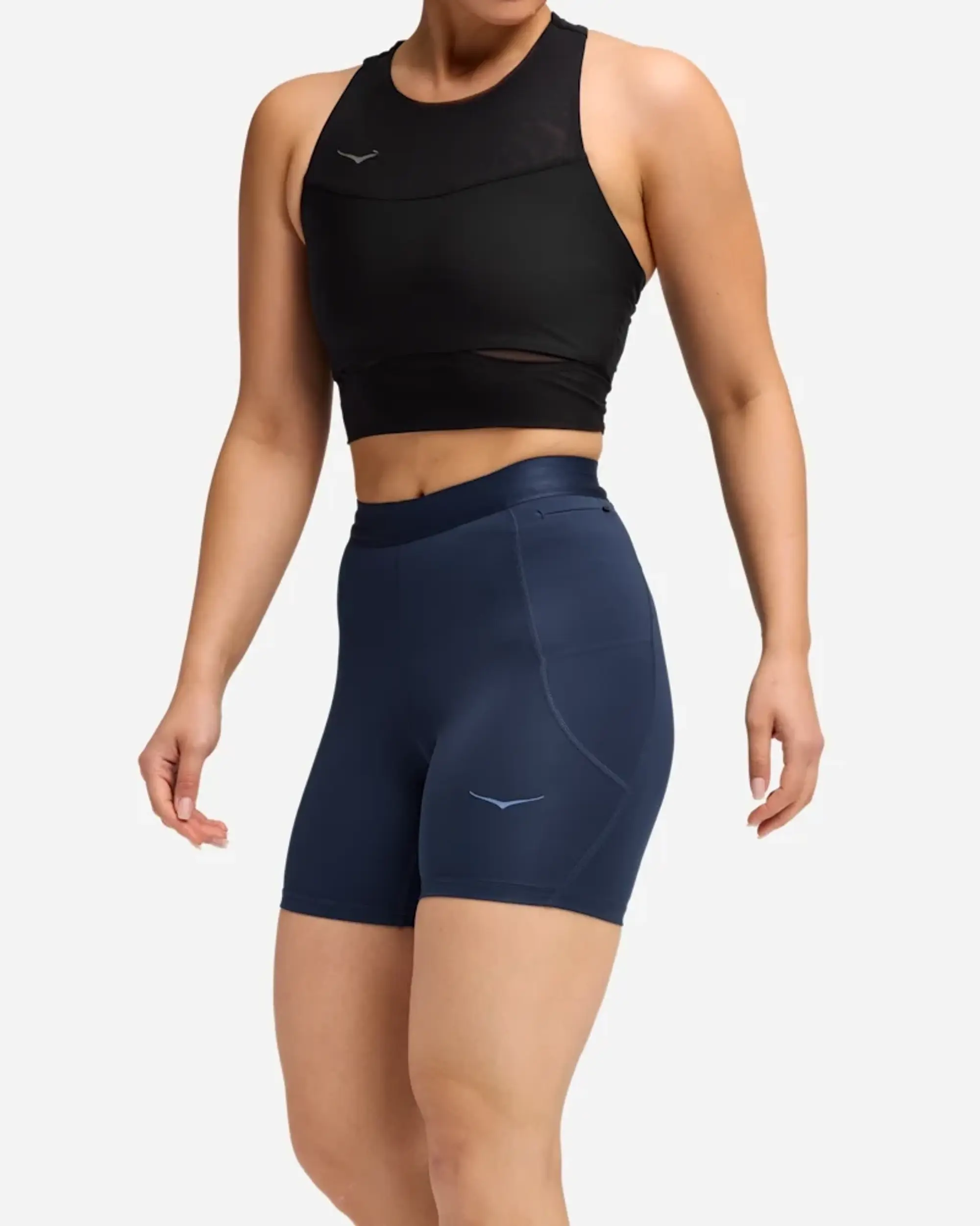 Hoka Women's Novafly 6'' Knit Short In Midnight Blue