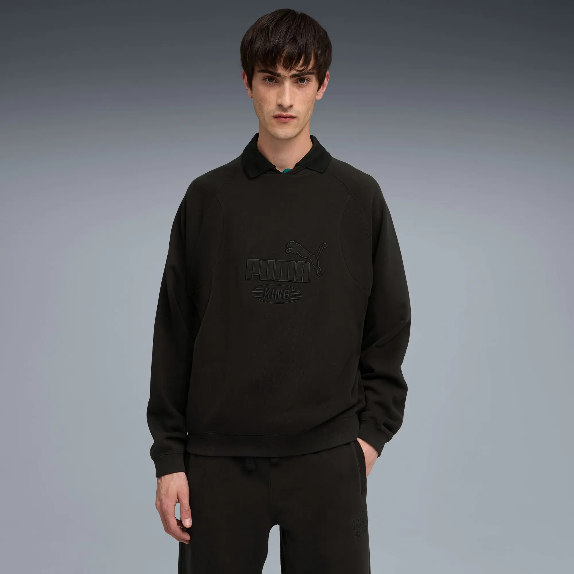 PUMA King Crew Shirt Sweat Men, Black