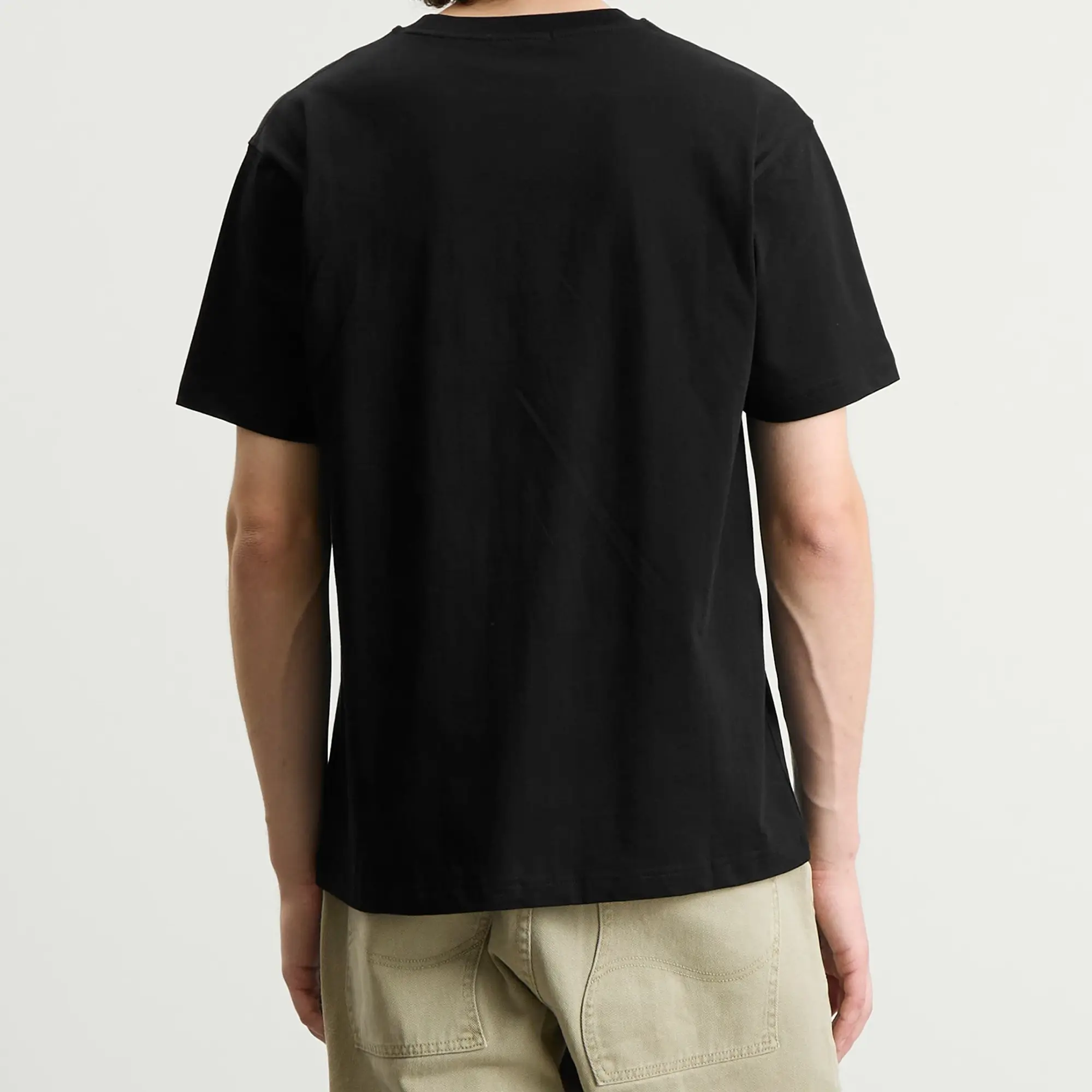 Dime Men's Classic Fuzzy T-Shirt Black