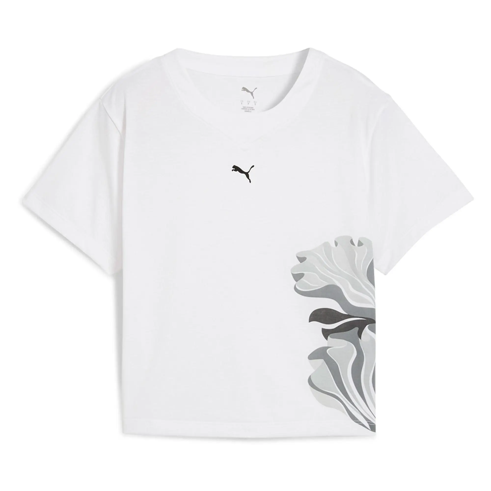 Puma Floral Ribbon Fashion Graphic Short Sleeve T-shirt