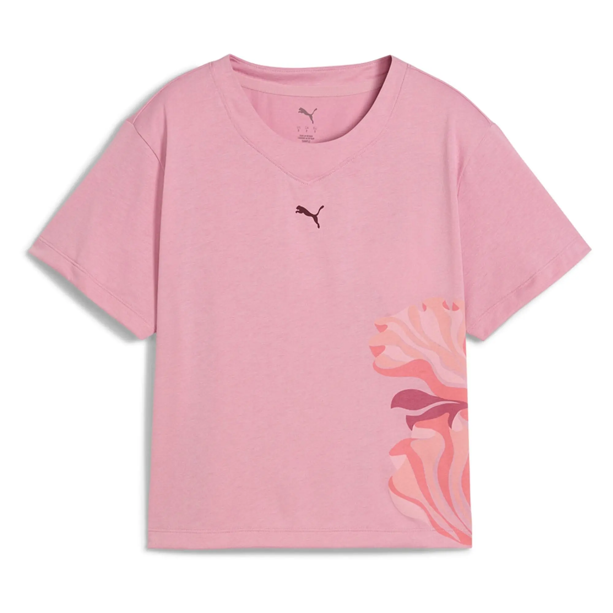 Puma Floral Ribbon Fashion Graphic Short Sleeve T-shirt
