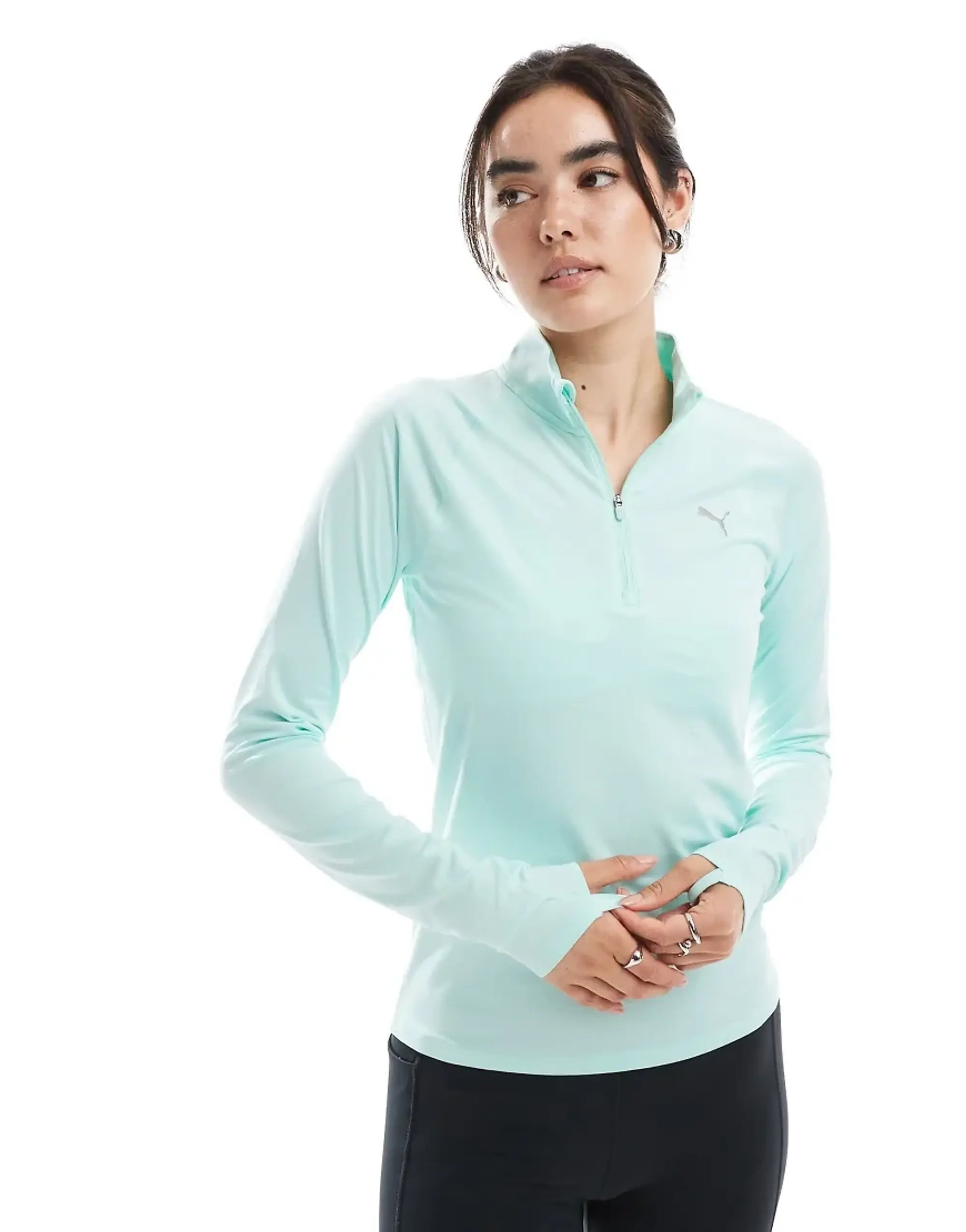 Puma Velocity Cloudspun Half Zip Long Sleeve T-shirt