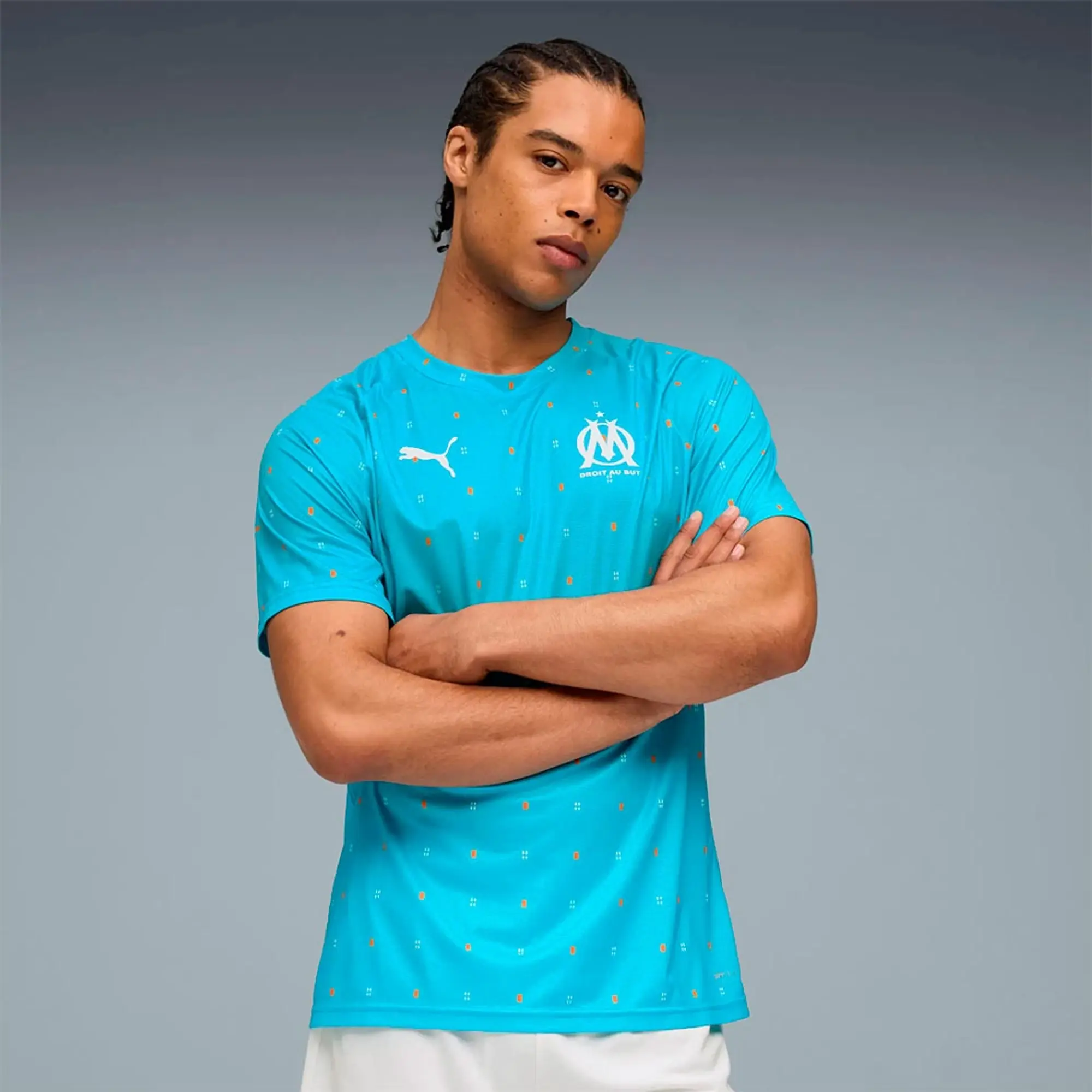 Puma Olympique Marseille 24/25 Pre Match Short Sleeve T-shirt