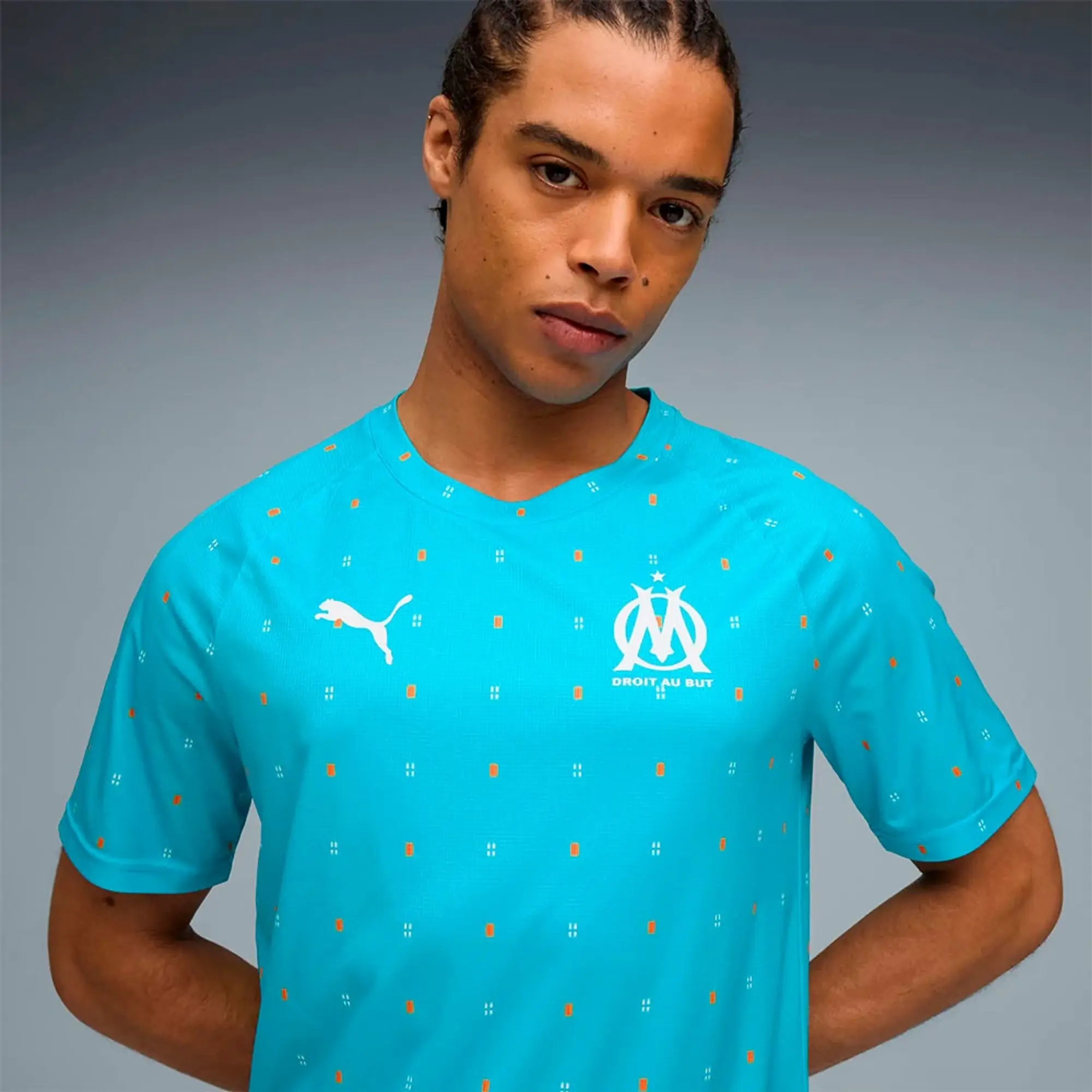 Puma Olympique Marseille 24/25 Pre Match Short Sleeve T-shirt