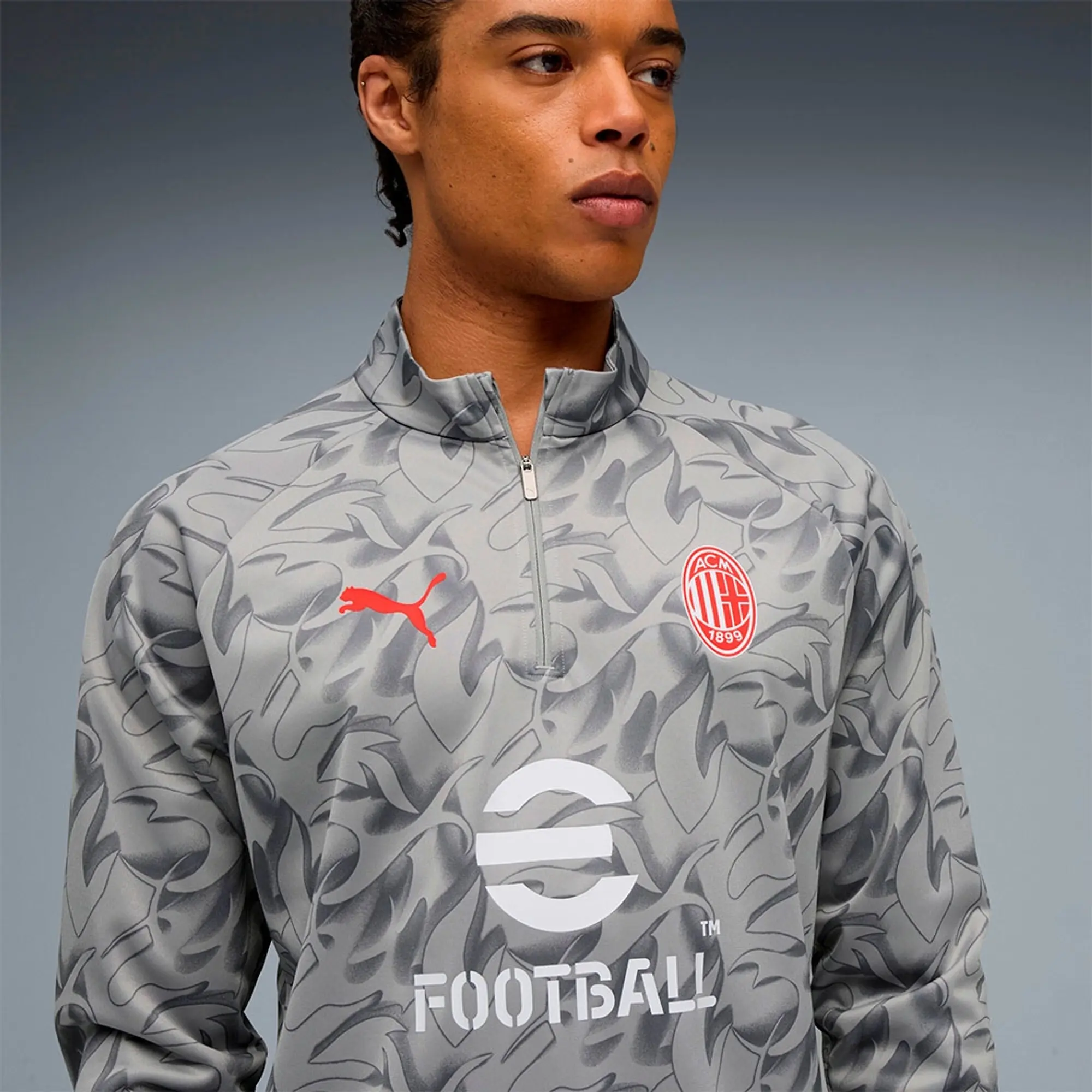 Puma Ac Milan 24/25 Pre Match Half Zip Sweatshirt