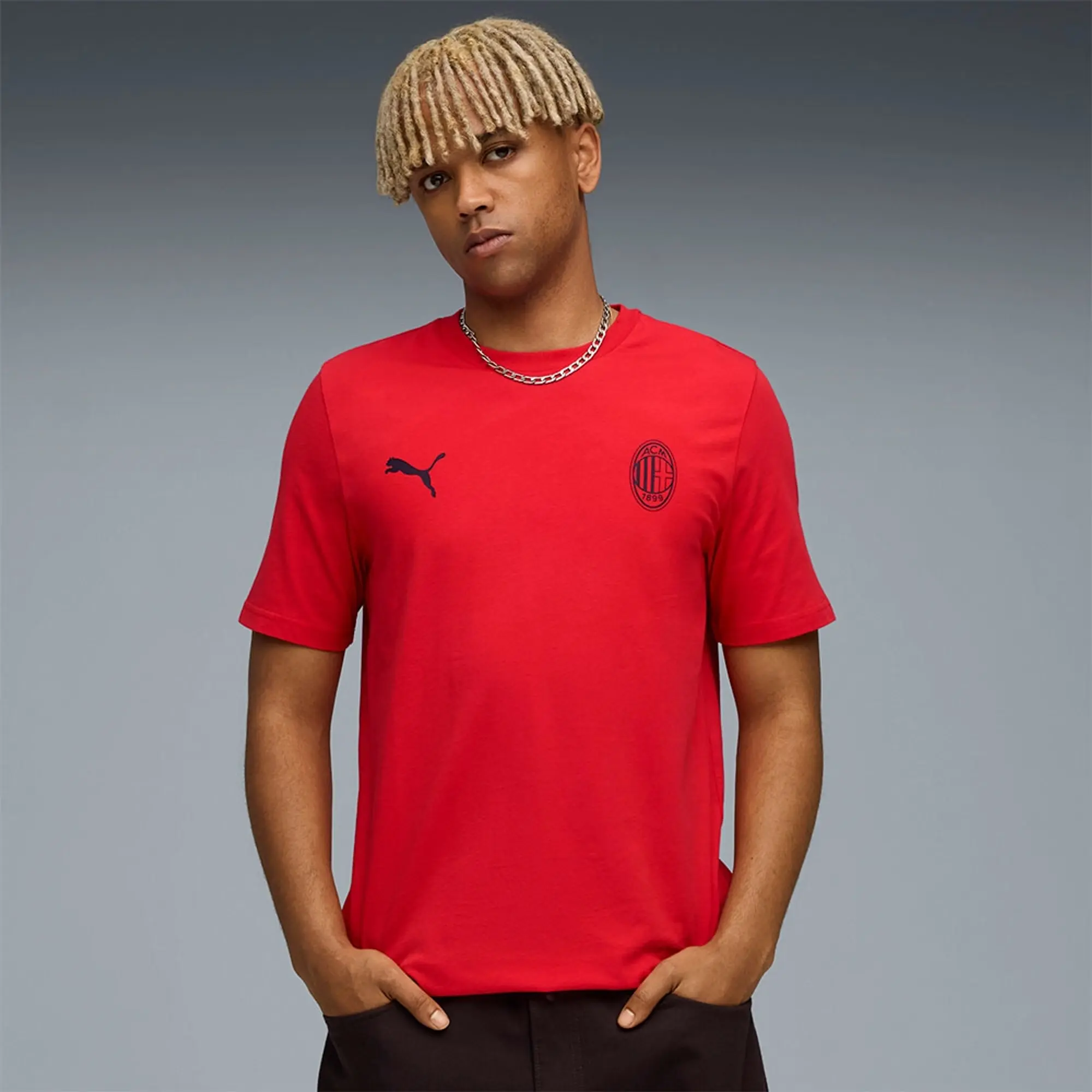 Puma Ac Milan Football Essentials Short Sleeve T-shirt
