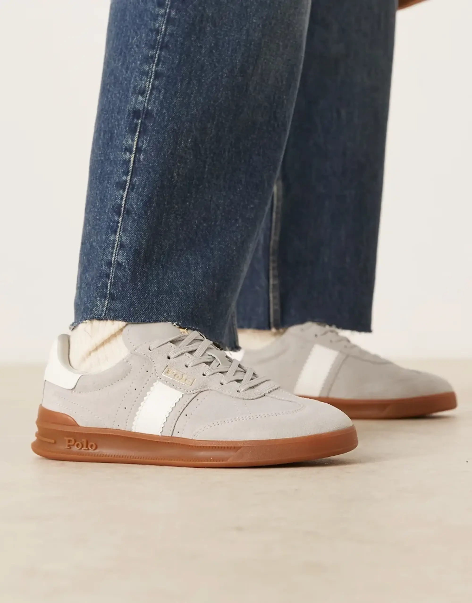 Polo Ralph Lauren  HERITAGE AERA PP  women's Shoes (Trainers) in Grey