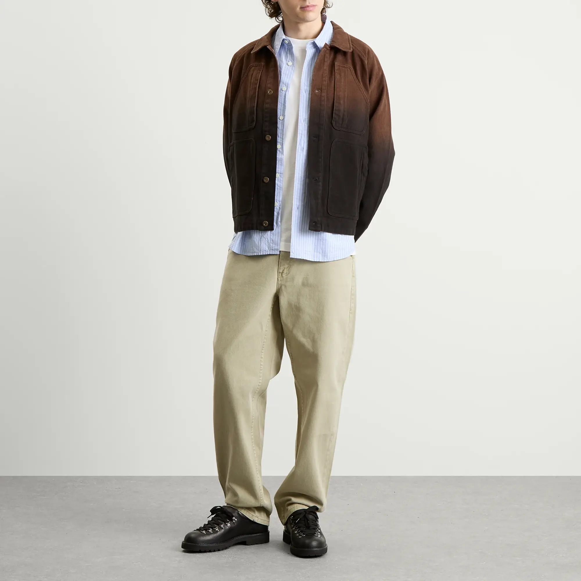 Dime Men's Dipped Chore Jacket Brown