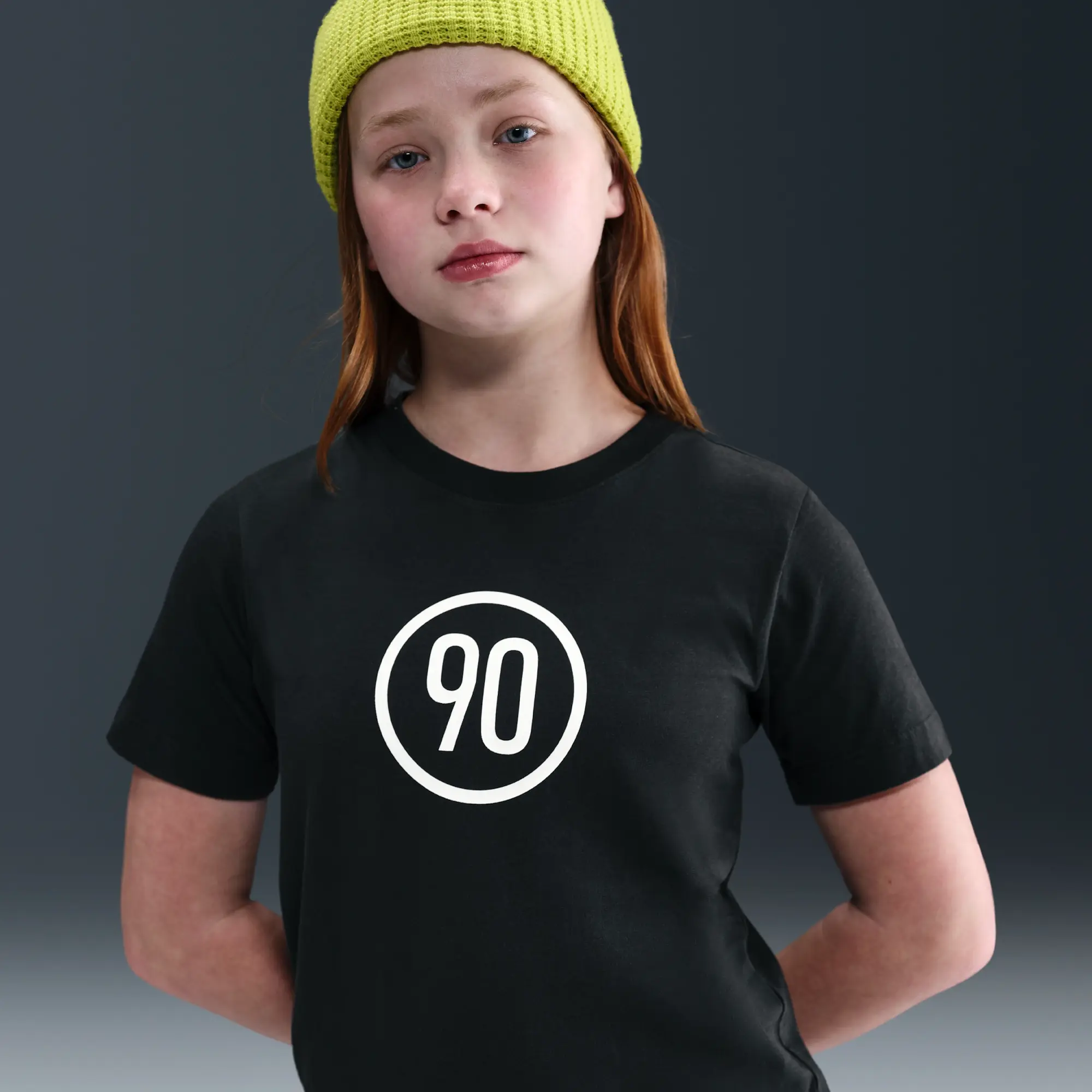 Nike Sportswear Total 90 Older Kids' T-Shirt - Black