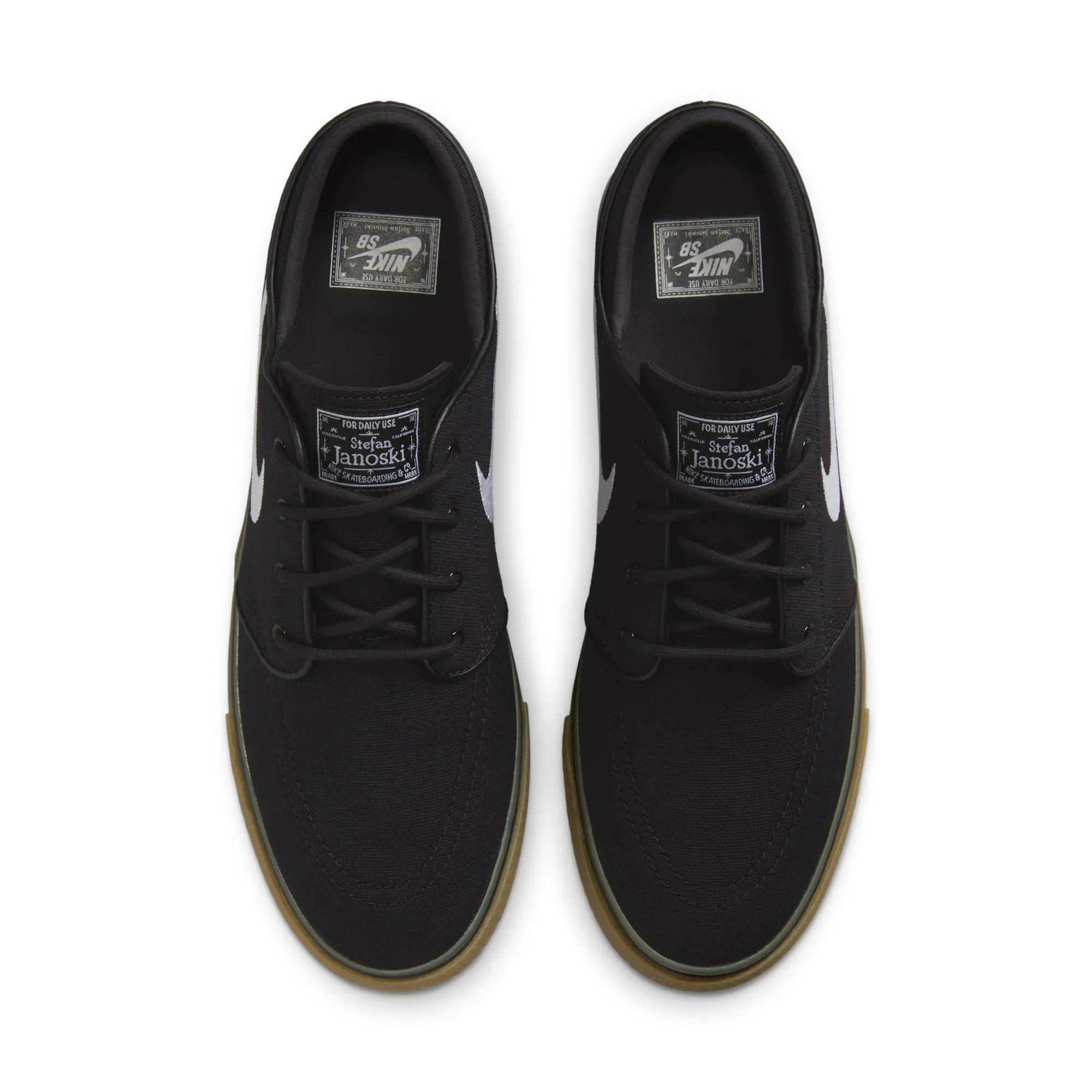 Nike SB Zoom Janoski OG+ Canvas Skate Shoes - Black