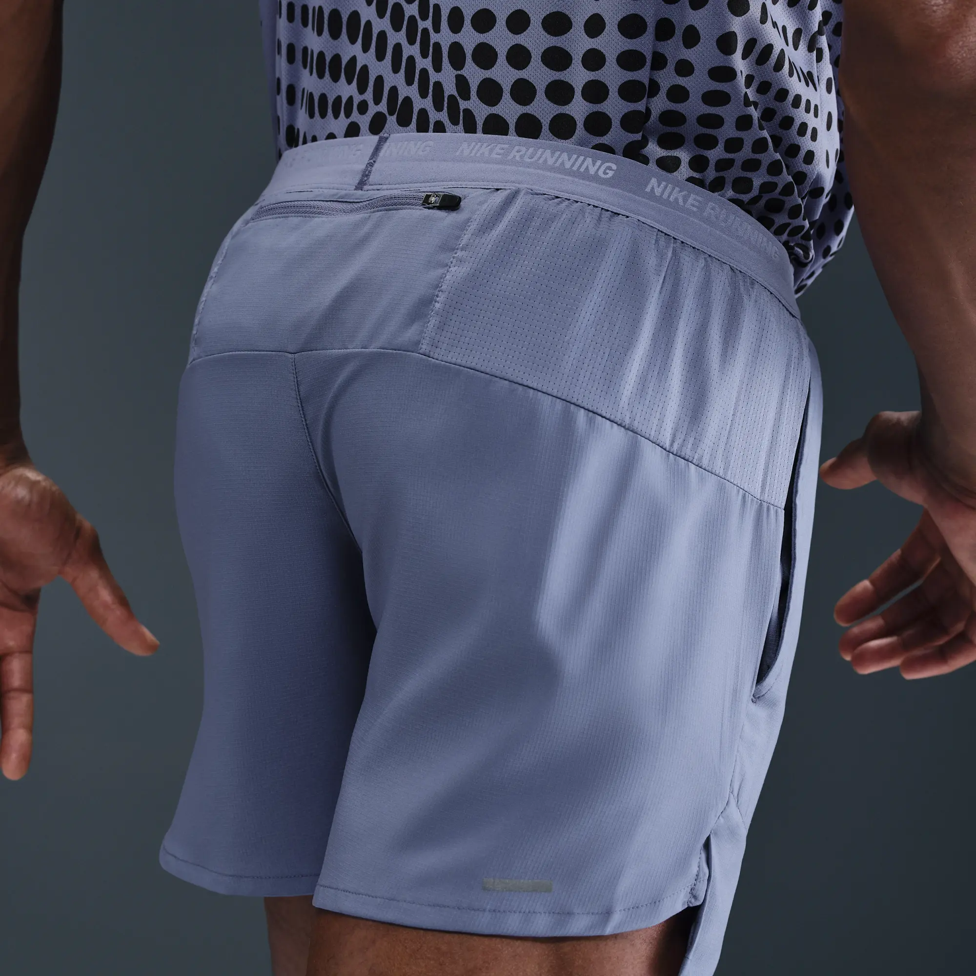 Nike Stride Men's Dri-FIT 13cm (approx.) Brief-Lined Running Shorts - Blue - Recycled Polyester Minimum