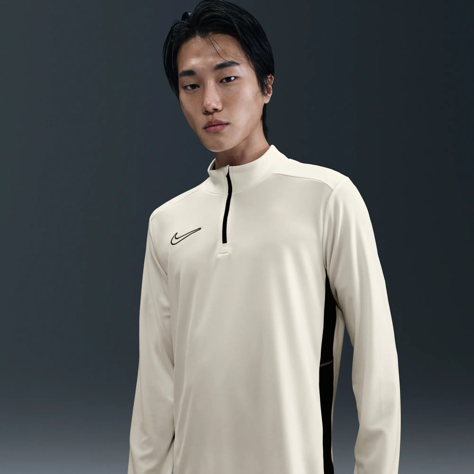 Nike Academy Men's Dri-FIT Football Drill Top - White - Recycled Polyester