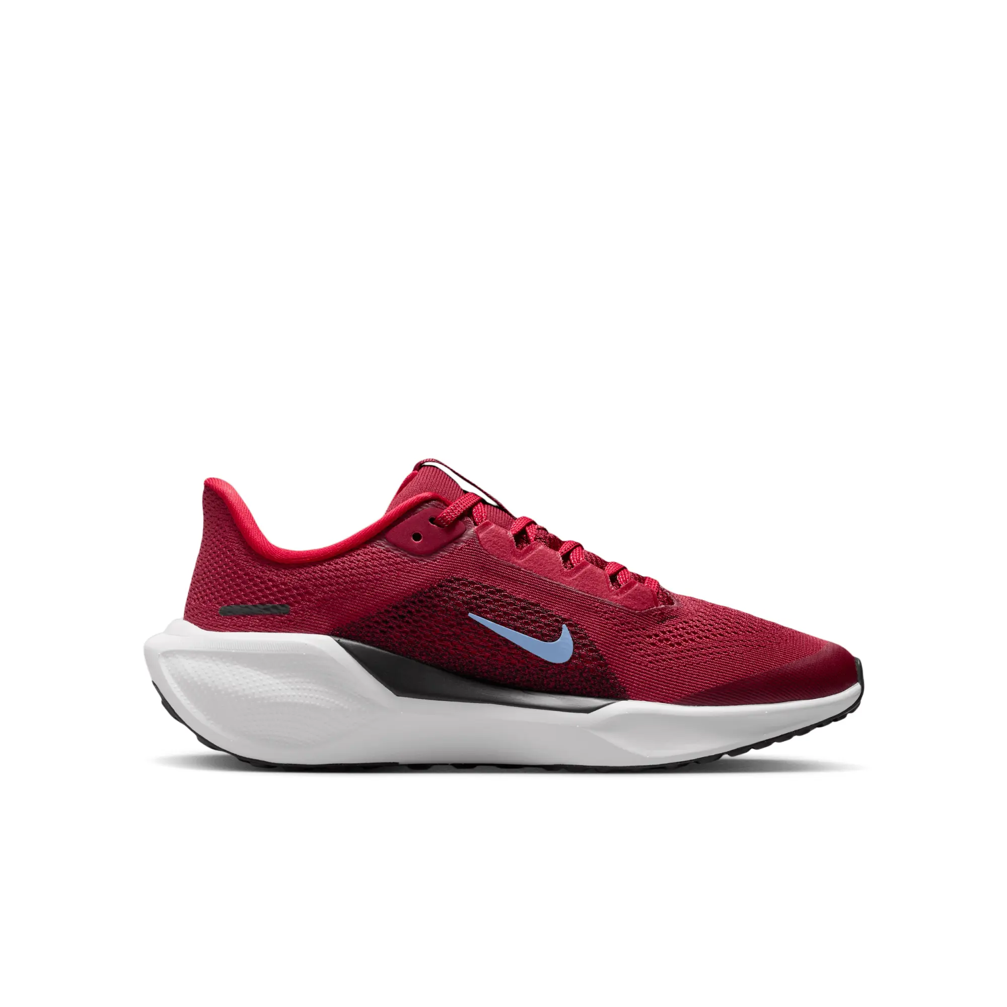 Nike Pegasus 41 Older Kids' Road Running Shoes - Red - Recycled Content Minimum