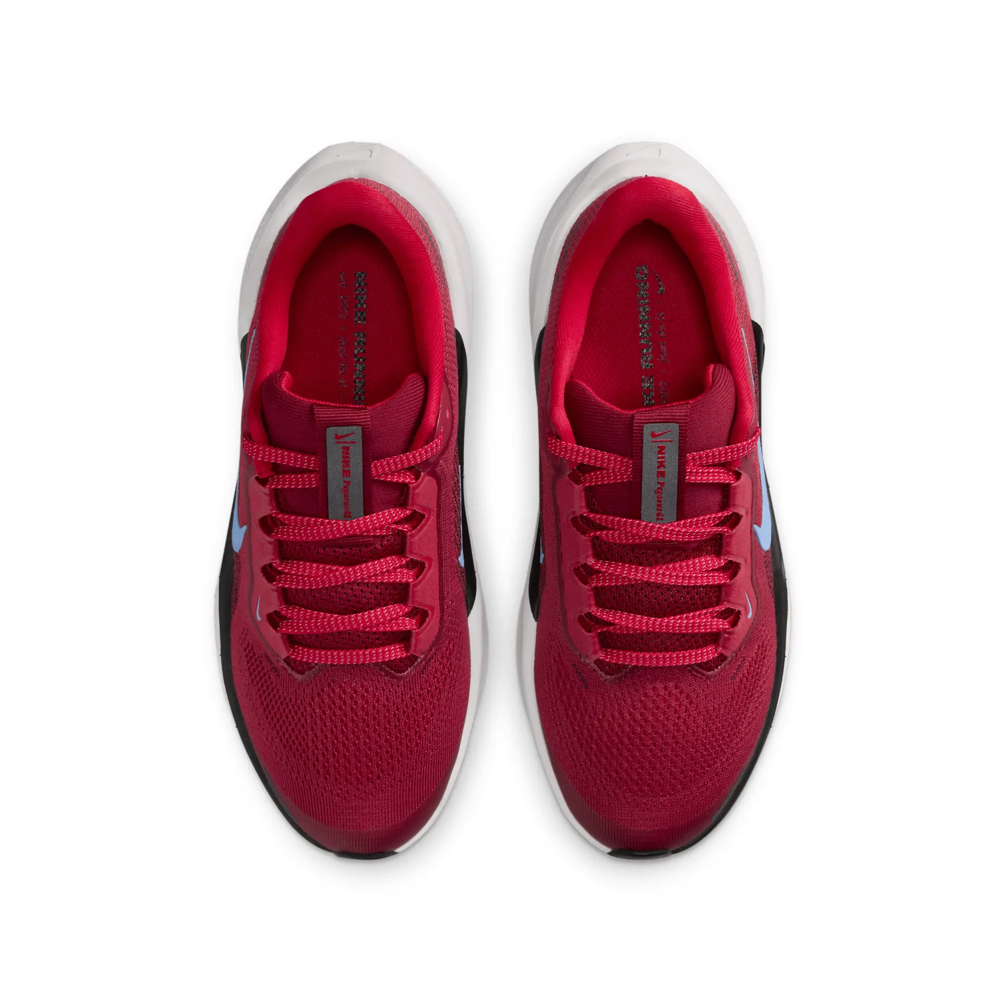 Nike Pegasus 41 Older Kids' Road Running Shoes - Red - Recycled Content Minimum