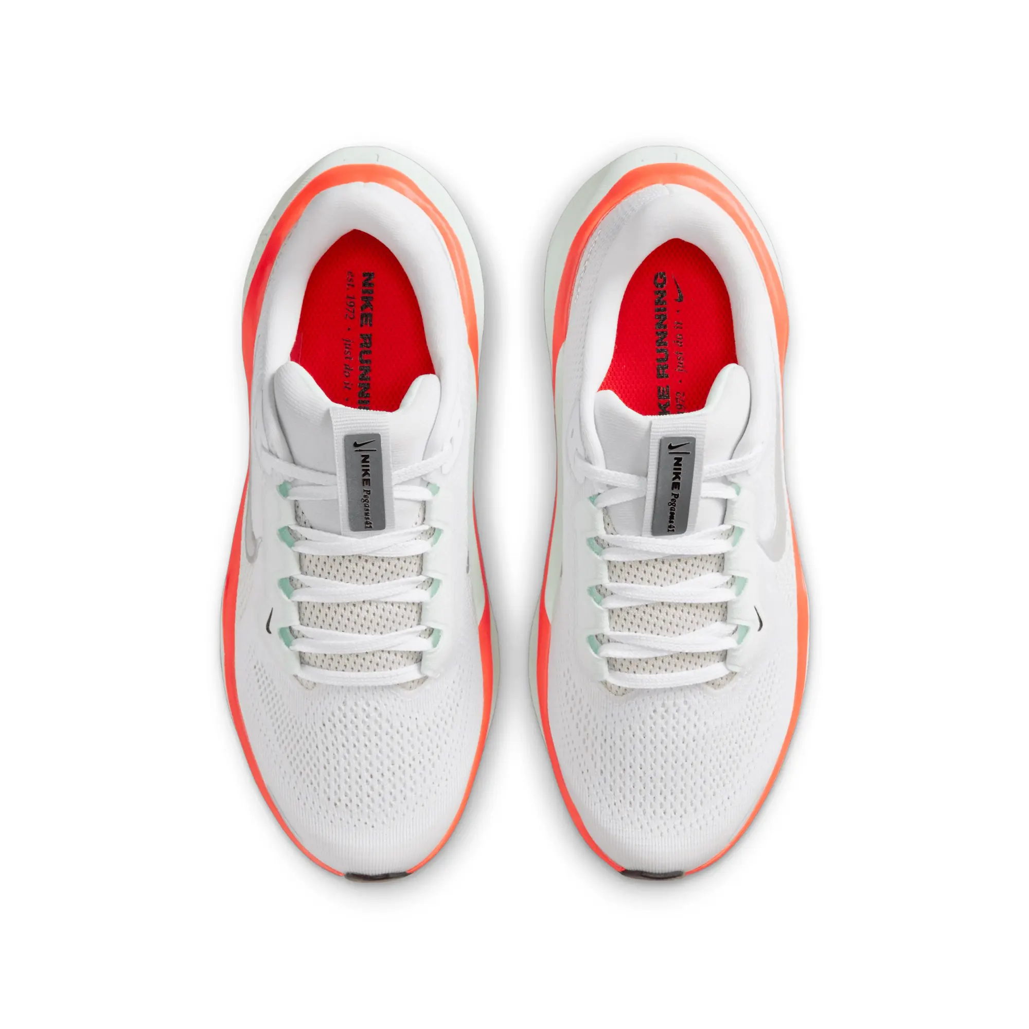 Nike Pegasus 41 Older Kids' Road Running Shoes - White - Recycled Content Minimum