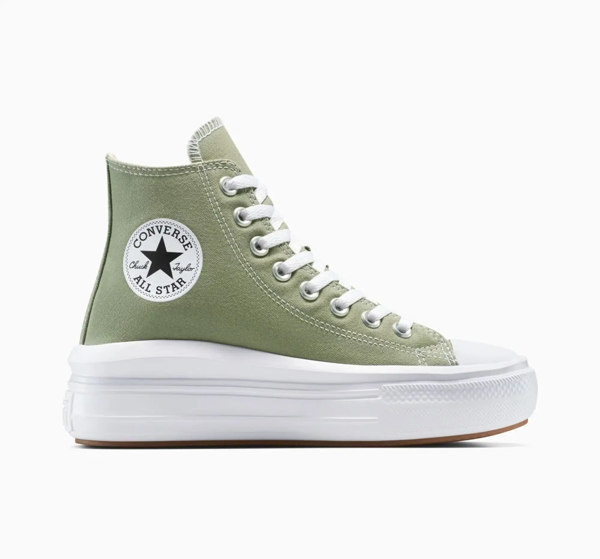 Converse Chuck Taylor All Star Move Platform - Green, White