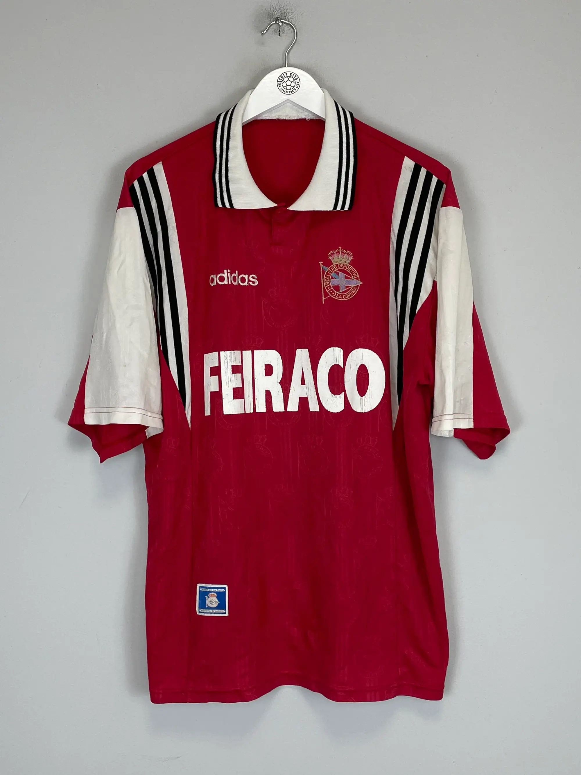 1997/98 DEPORTIVO LA CORUNA AWAY SHIRT (XL) ADIDAS | Cult Kits