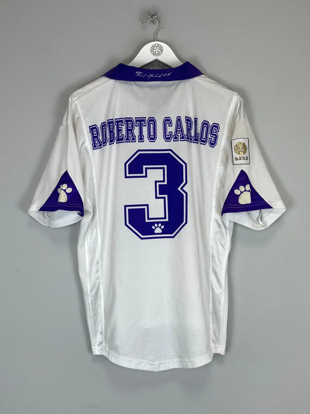 Maillot Extérieur Roberto Carlos #3 Real Madrid 1997-98 Vintage Kelme - Taille L - Occasion Collector
