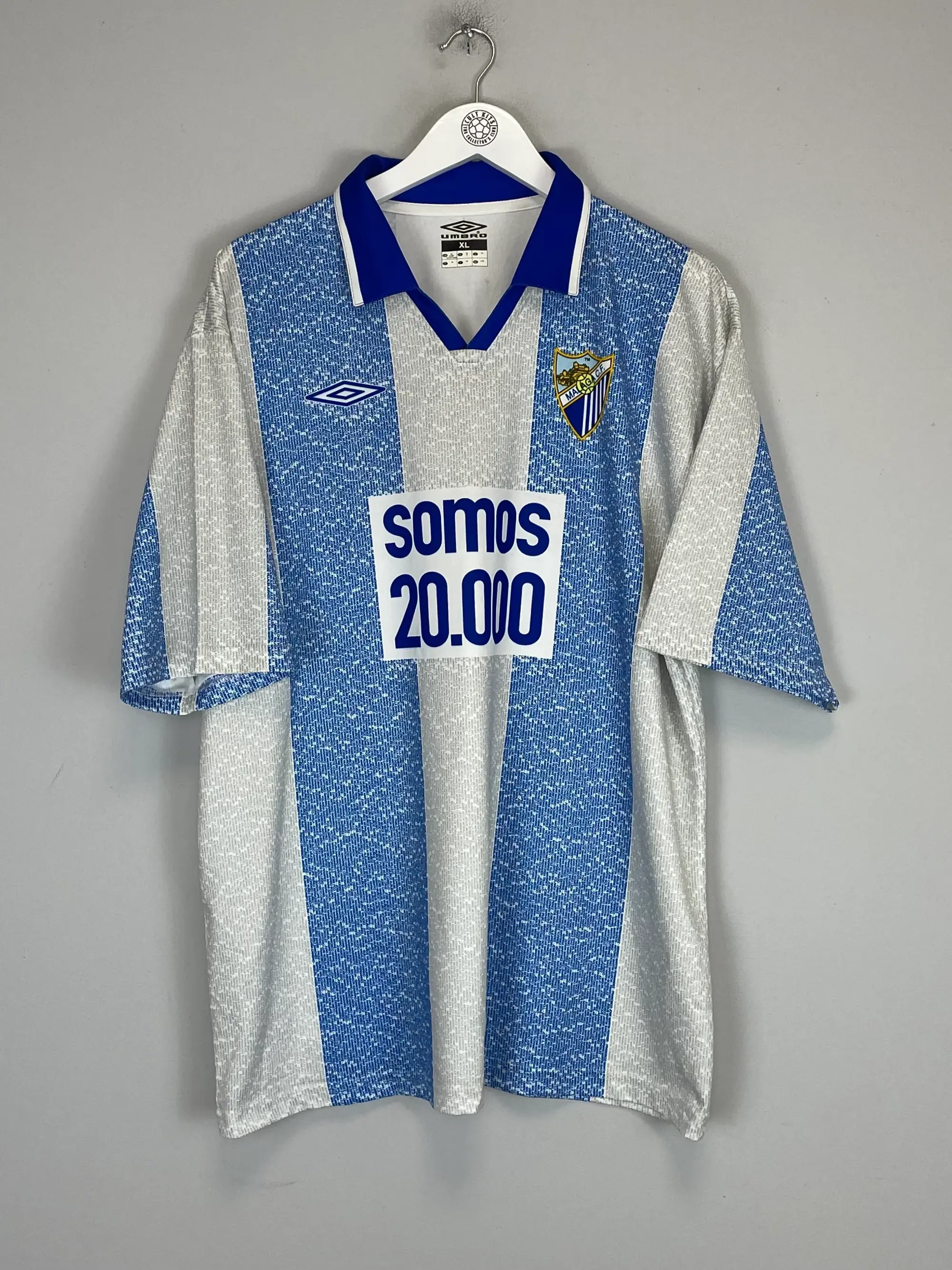 2004/05 MALAGA 'SOMOS 20,000' HOME SHIRT (XL) UMBRO | Cult Kits