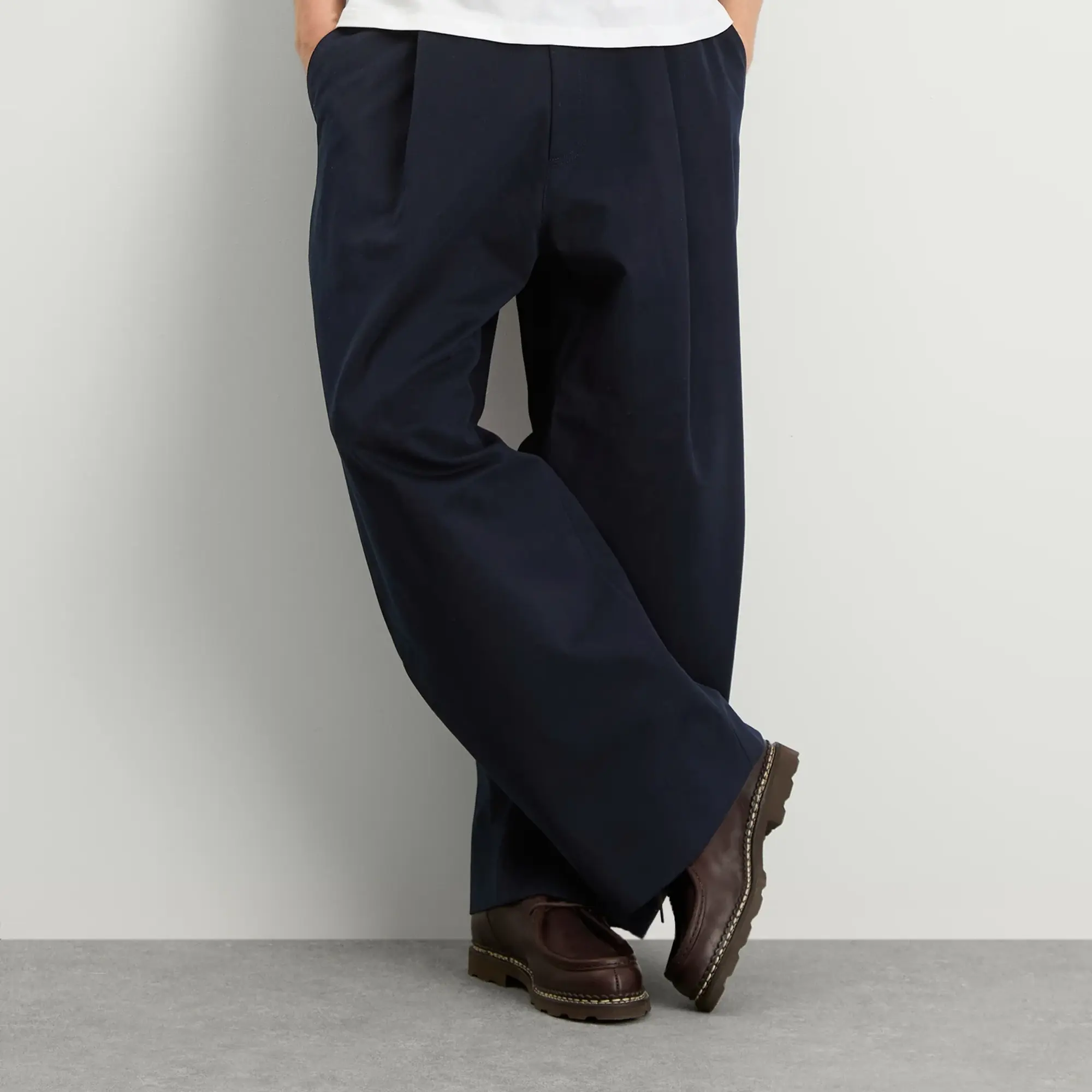 Studio Nicholson Men's Sorte Pant Darkest Navy