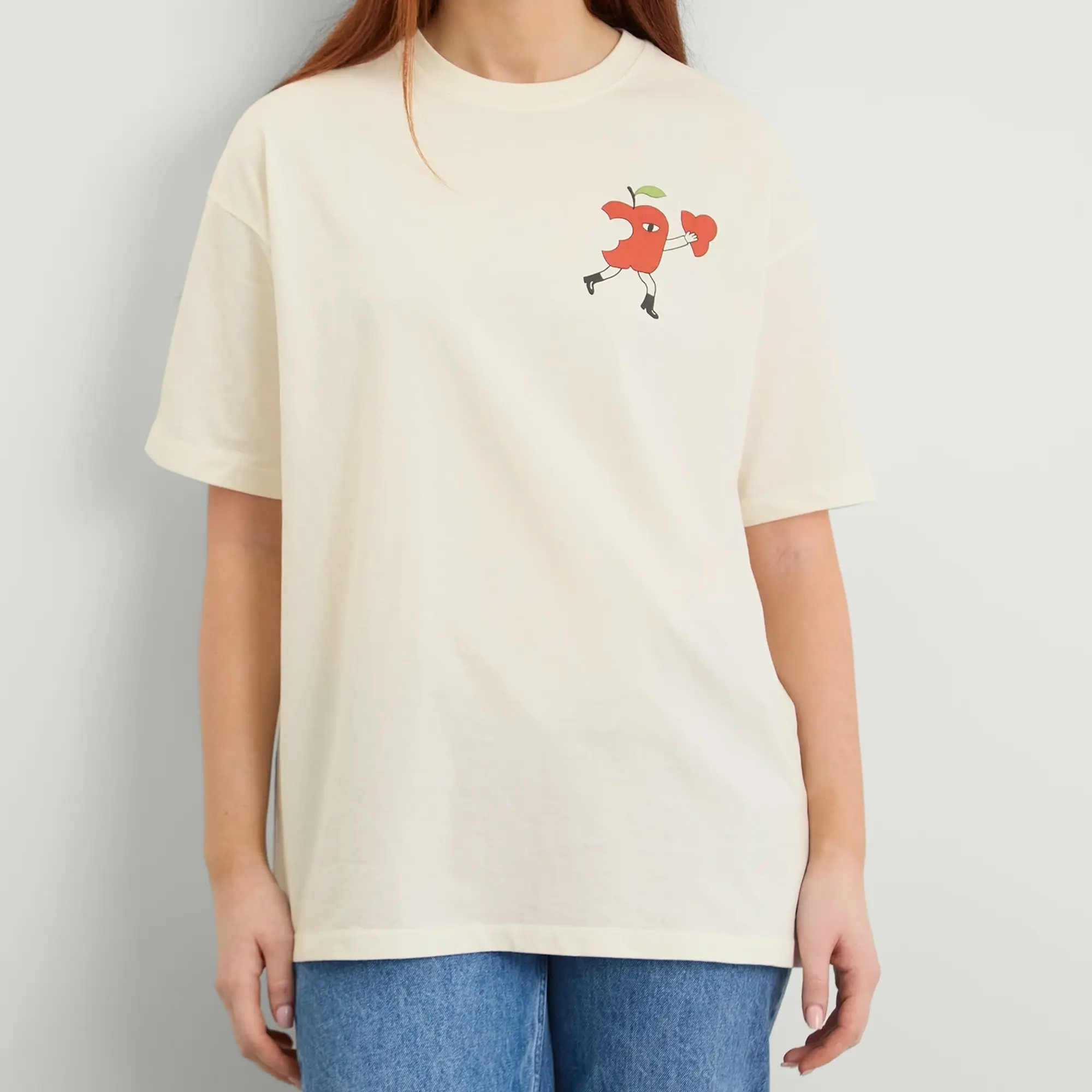 Damson Madder Women's Apple Peel Shirt Sleeve T-Shirt Ercu