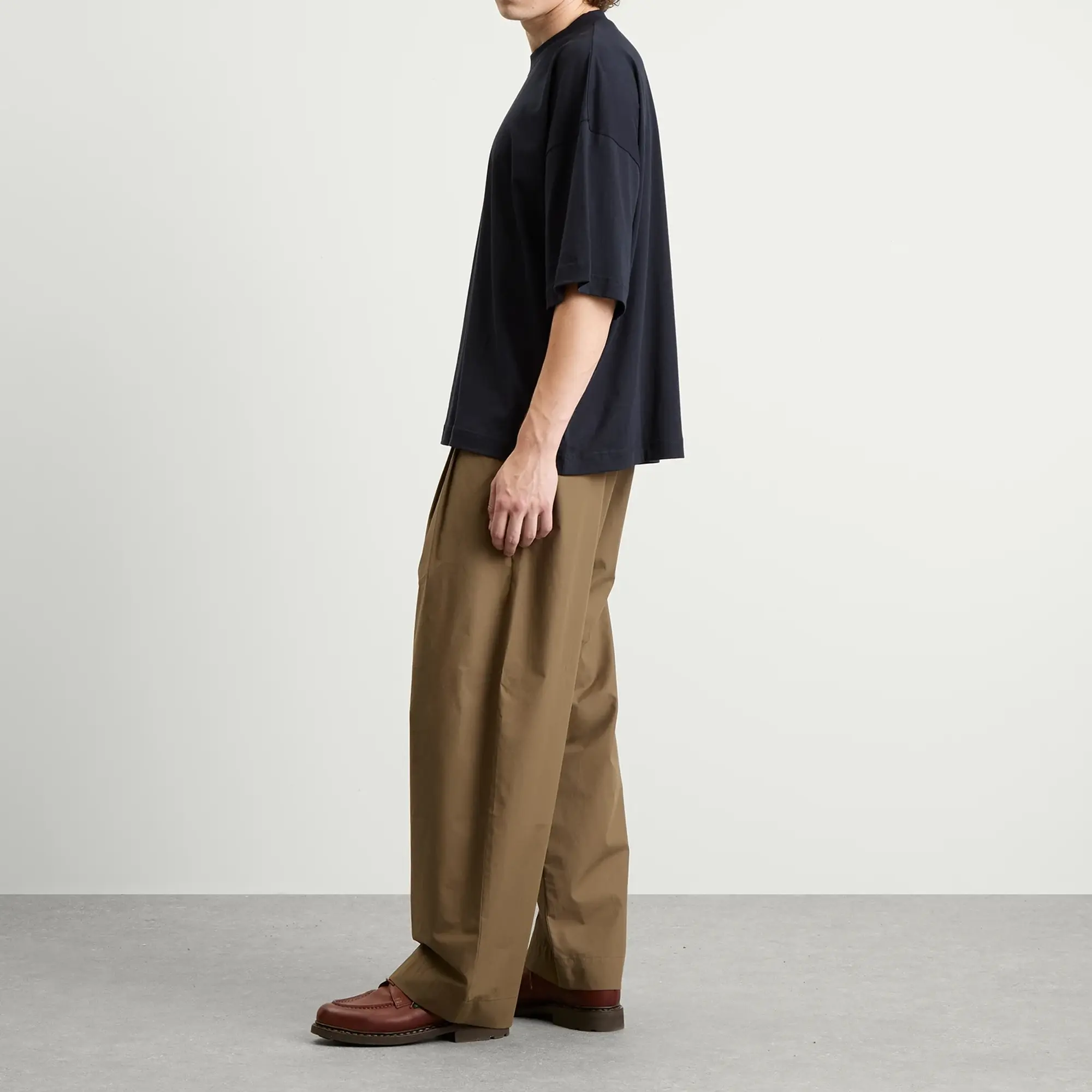Studio Nicholson Men's Double Pleat Volume Pant Boulder