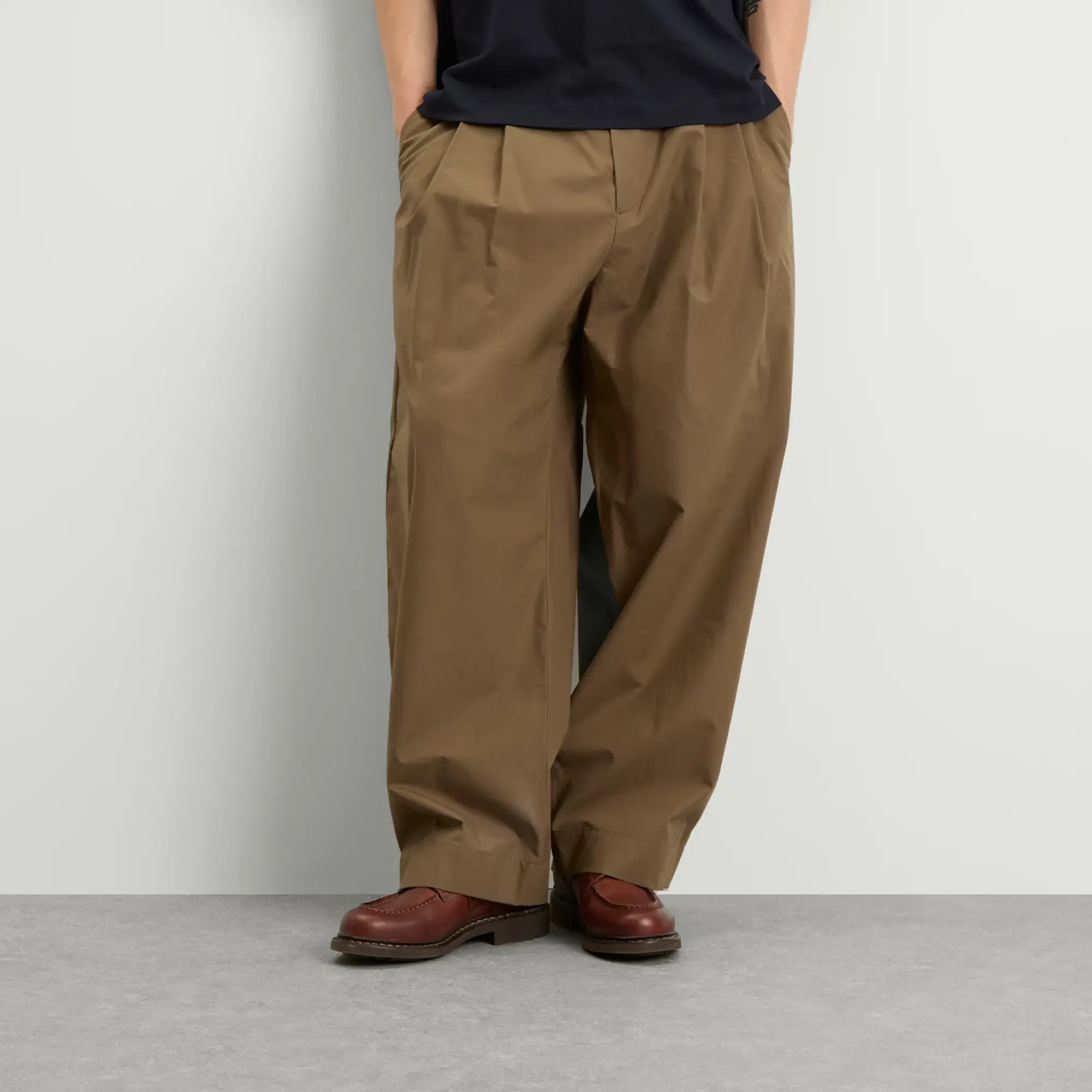 Studio Nicholson Men's Double Pleat Volume Pant Boulder