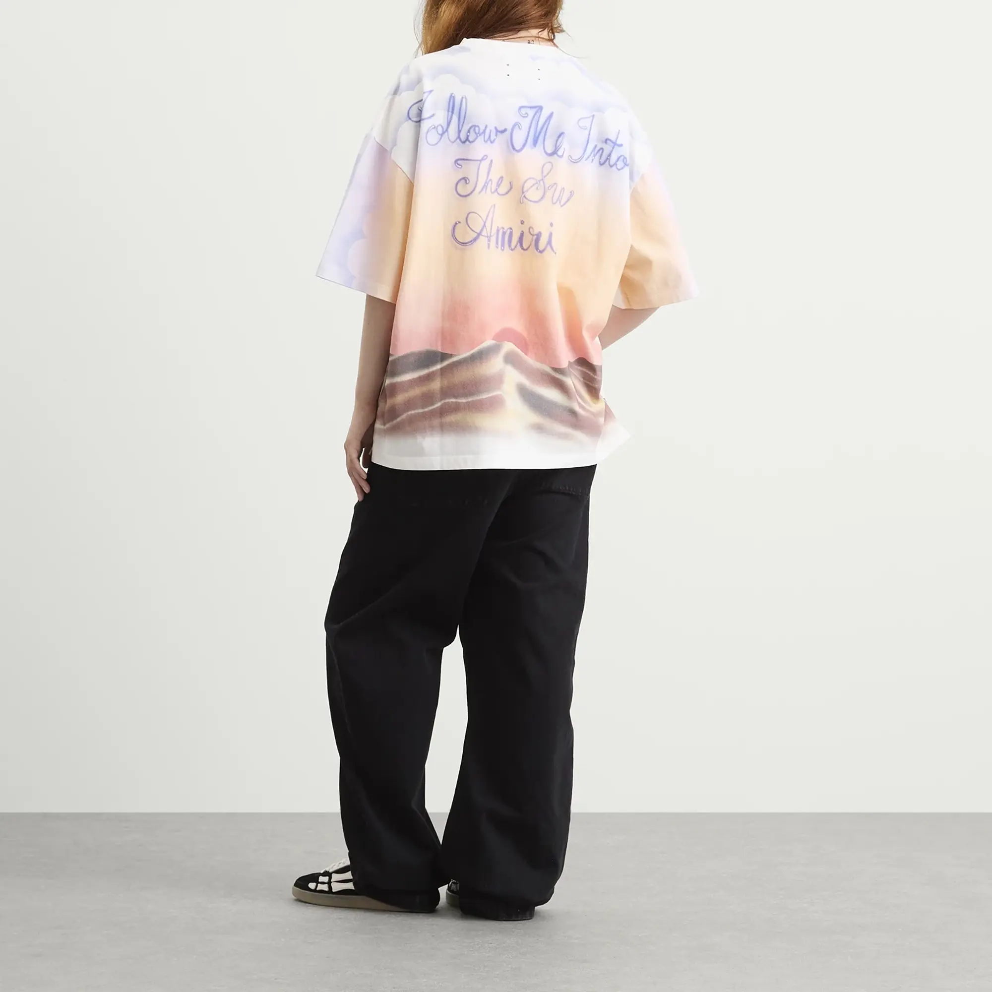 AMIRI Women's Follow Me Oversized T-Shirt Ivory